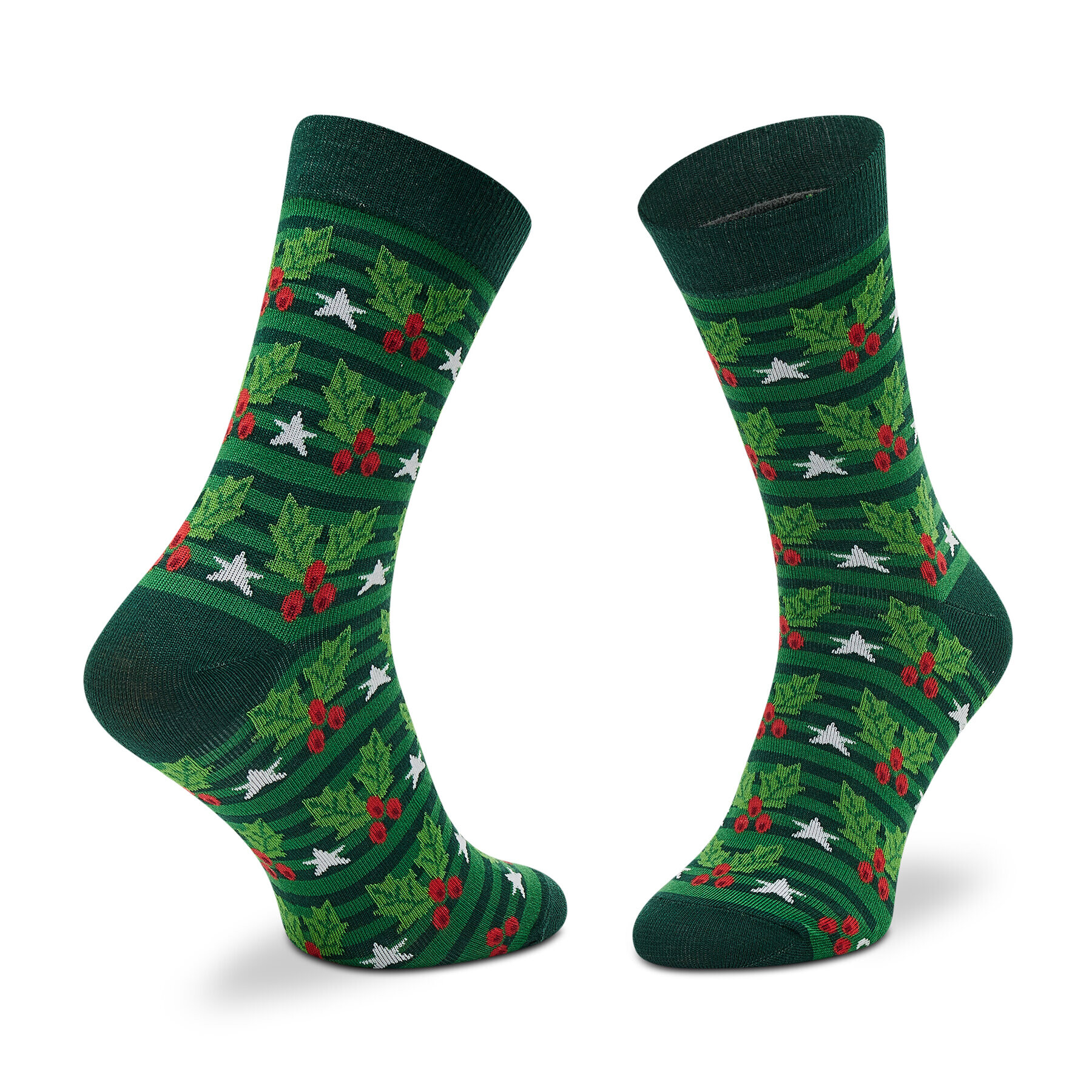 Rainbow Socks Комплект 3 чифта дълги чорапи мъжки Xmas Socks Box Stripes Pak 3 Зелен - Pepit.bg