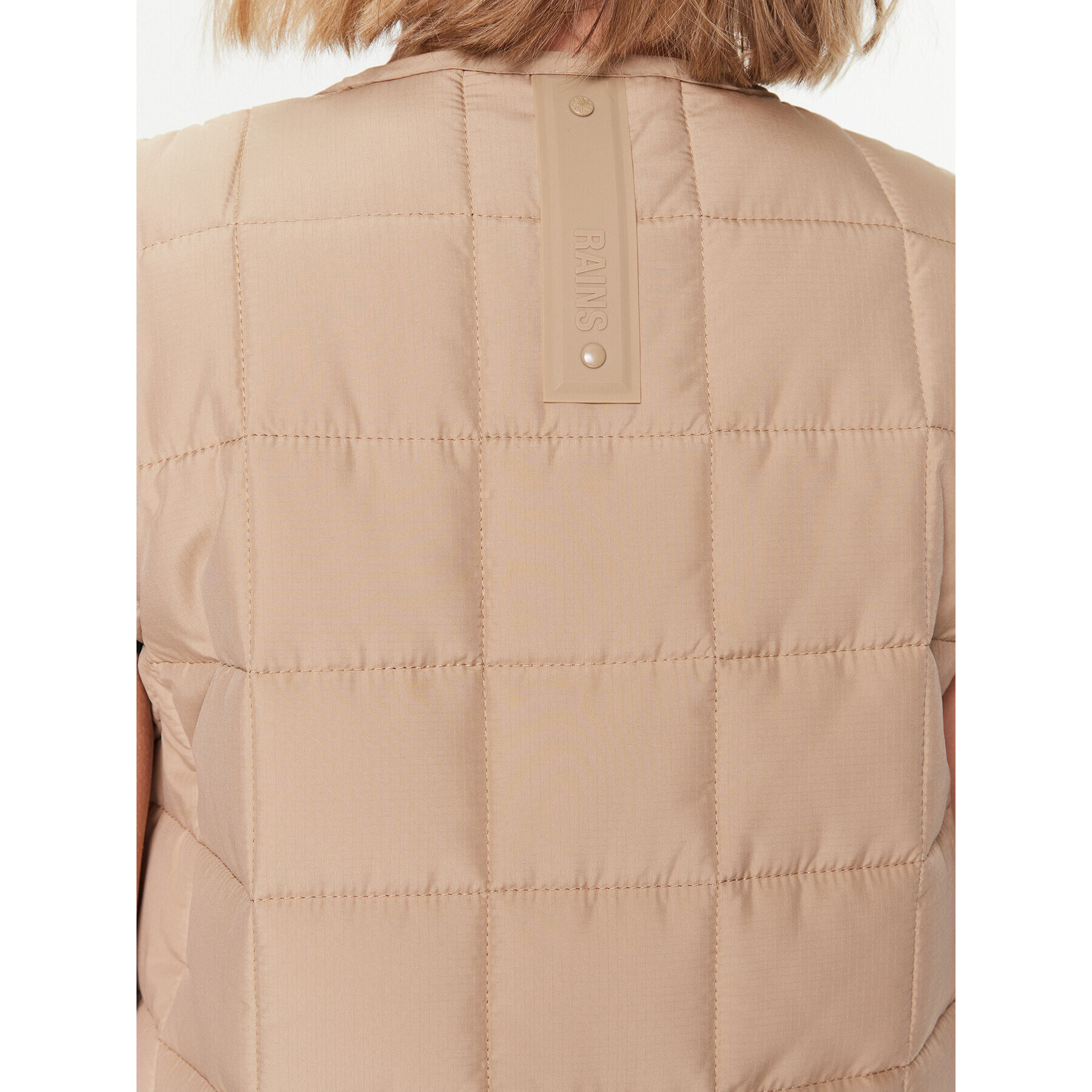 Rains Елек 18190 Бежов Casual Fit - Pepit.bg