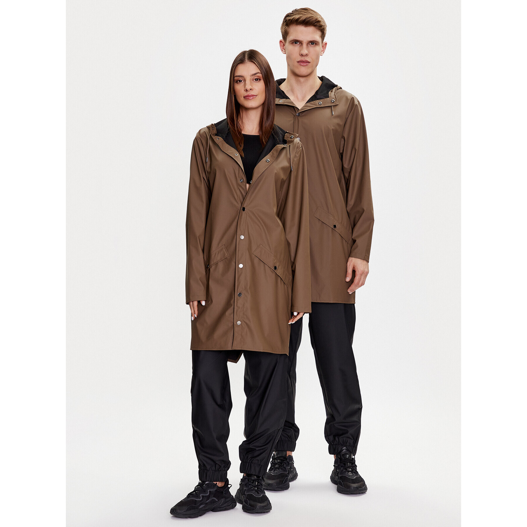 Rains Яке за дъжд 12020 Кафяв Regular Fit - Pepit.bg