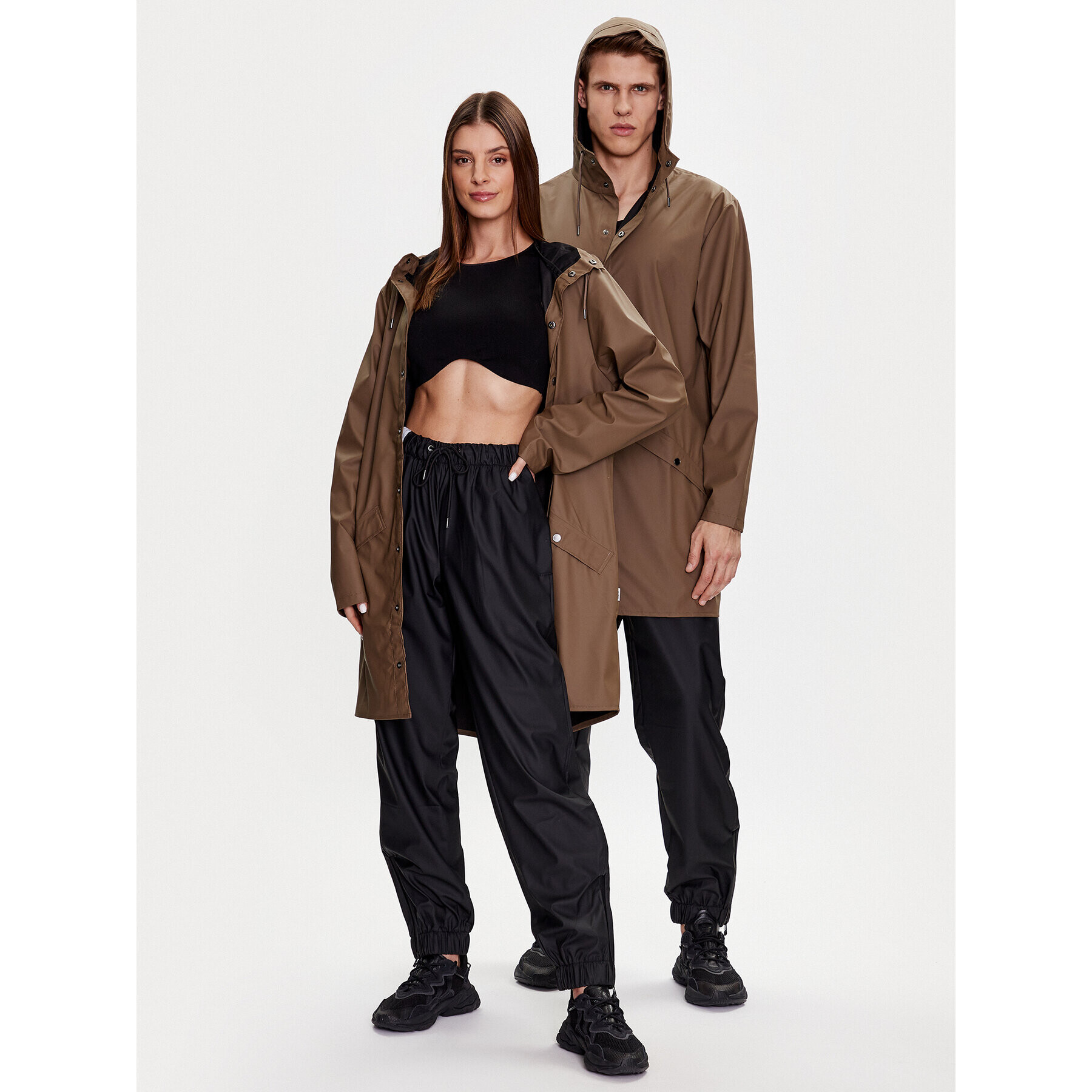 Rains Яке за дъжд 12020 Кафяв Regular Fit - Pepit.bg