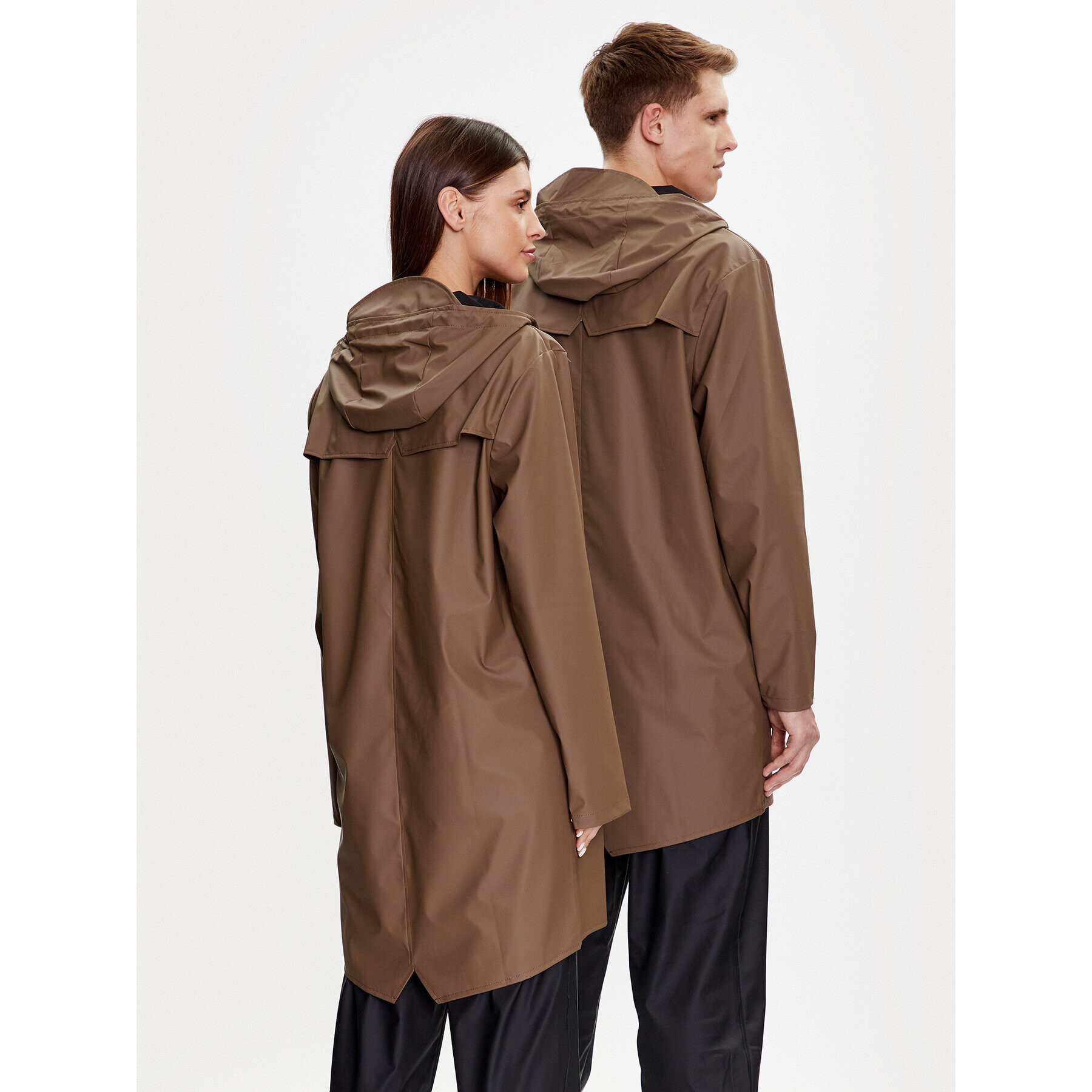 Rains Яке за дъжд 12020 Кафяв Regular Fit - Pepit.bg