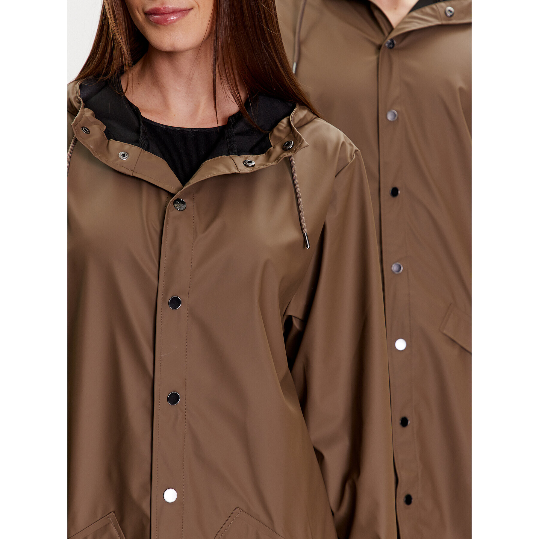 Rains Яке за дъжд 12020 Кафяв Regular Fit - Pepit.bg