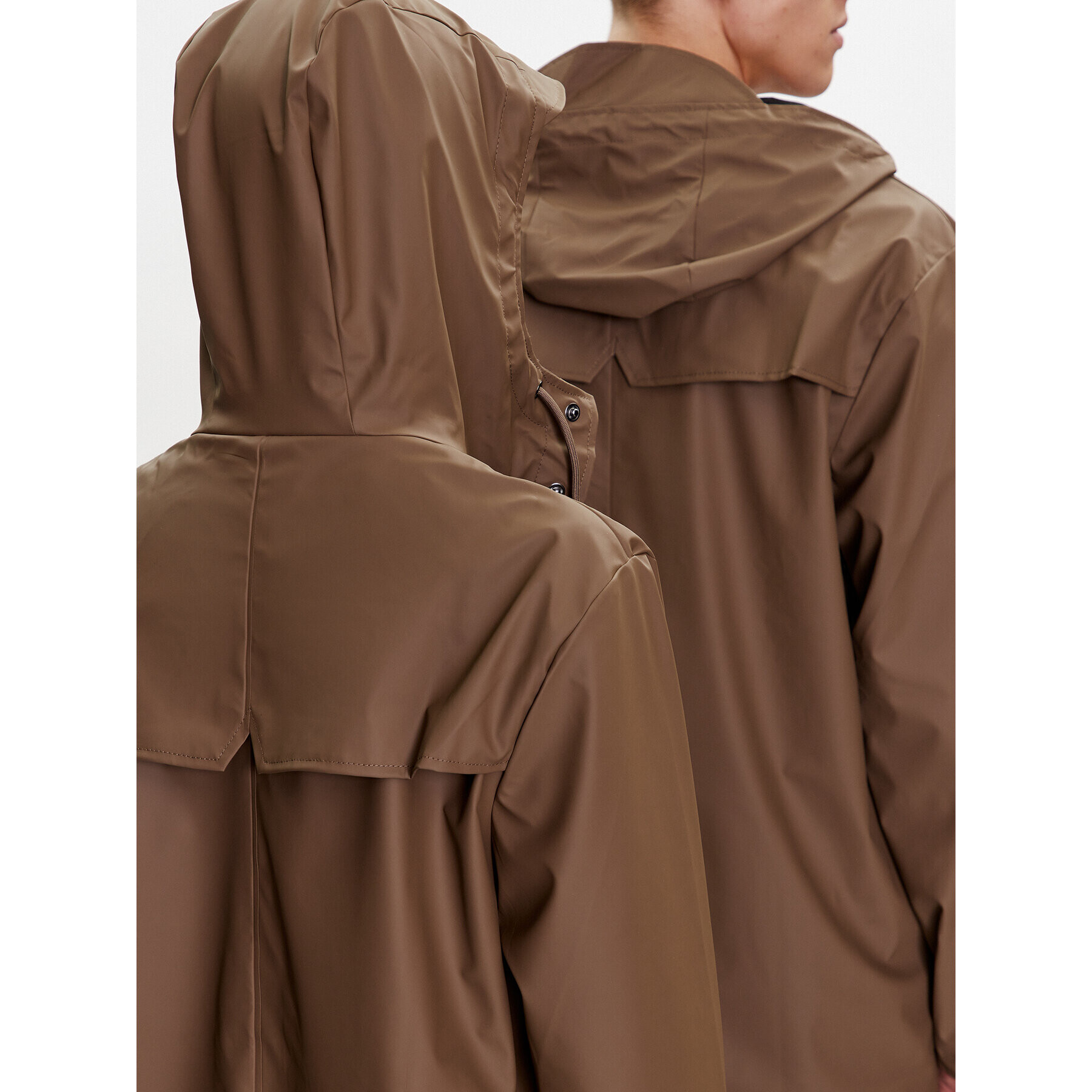 Rains Яке за дъжд 12020 Кафяв Regular Fit - Pepit.bg