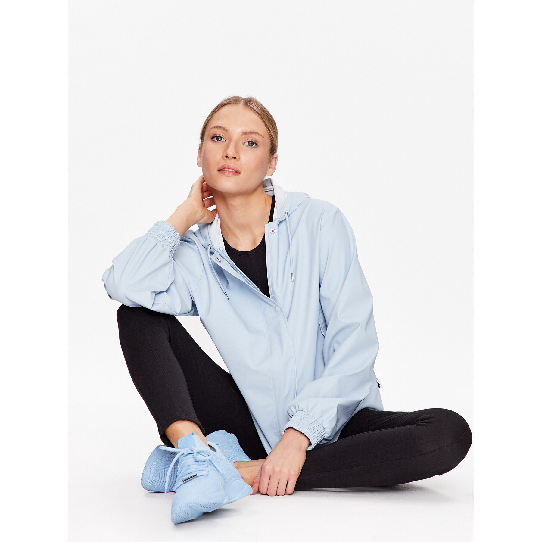 Rains Яке за дъжд 18040 Син Casual Fit - Pepit.bg