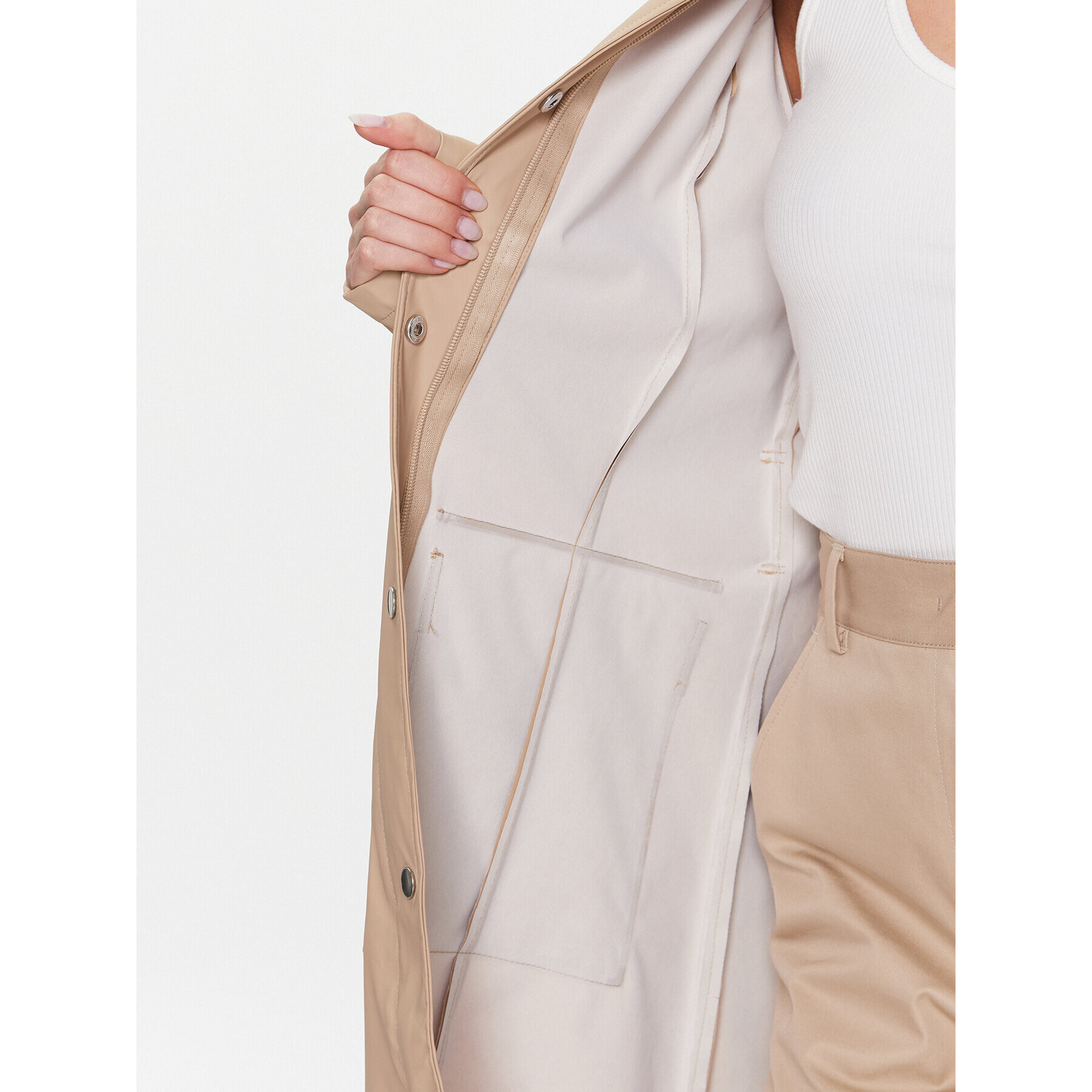 Rains Яке за дъжд 18130 Бежов Regular Fit - Pepit.bg