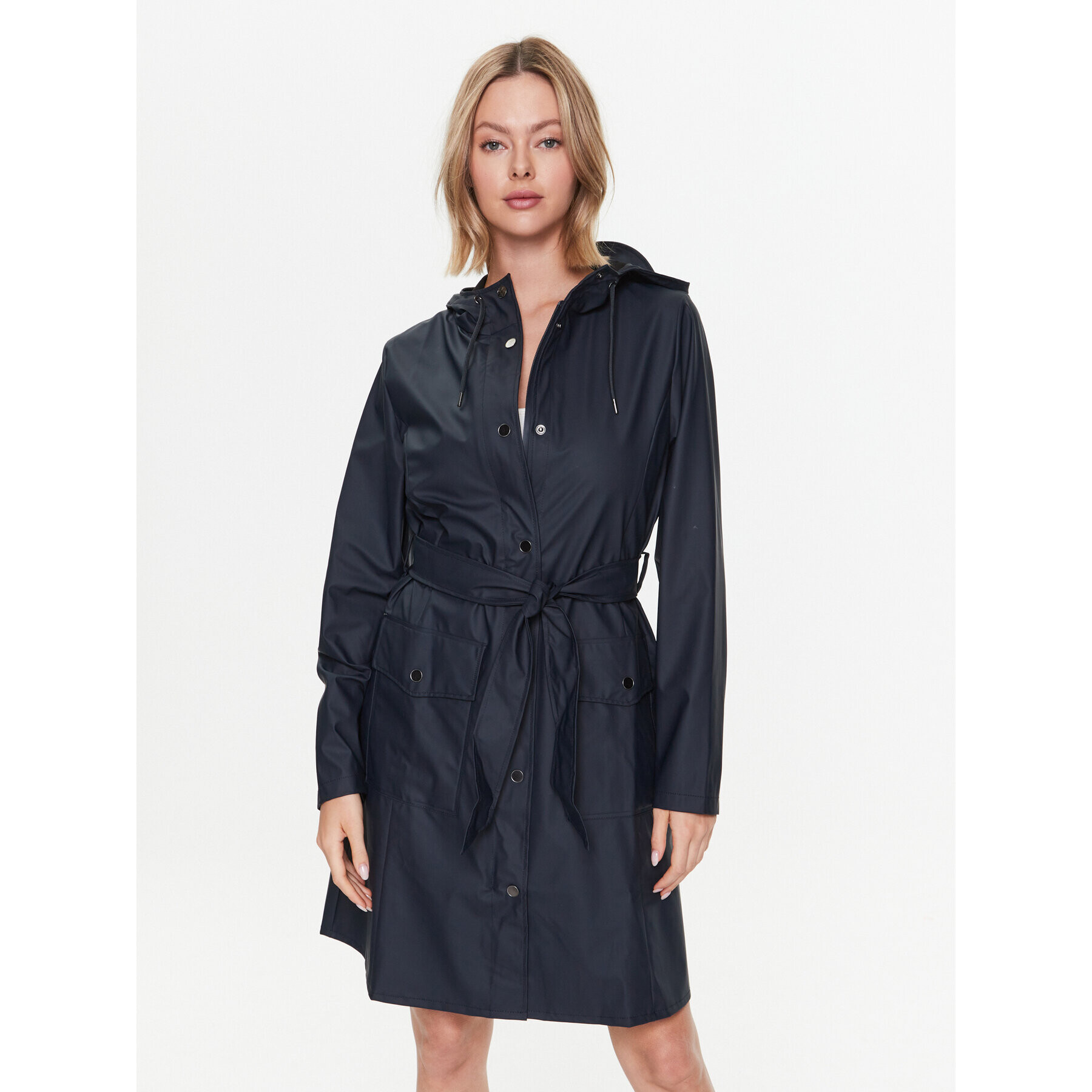 Rains Яке за дъжд 18130 Тъмносин Regular Fit - Pepit.bg
