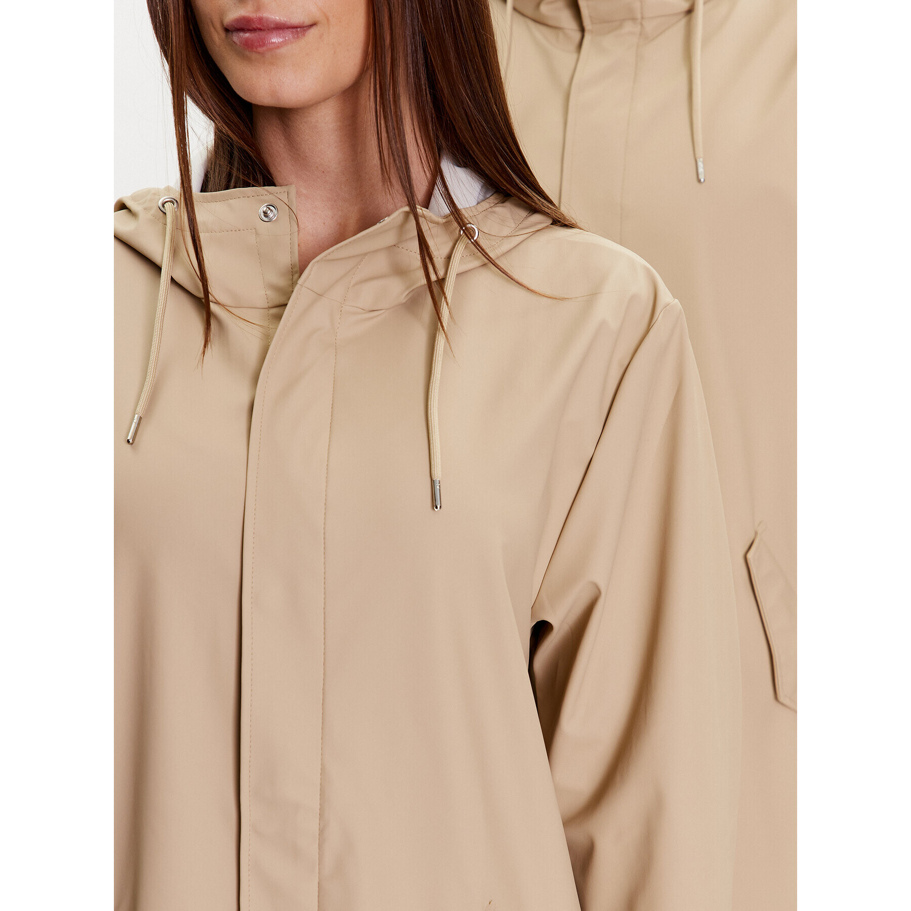 Rains Яке за дъжд 18140 Бежов Casual Fit - Pepit.bg