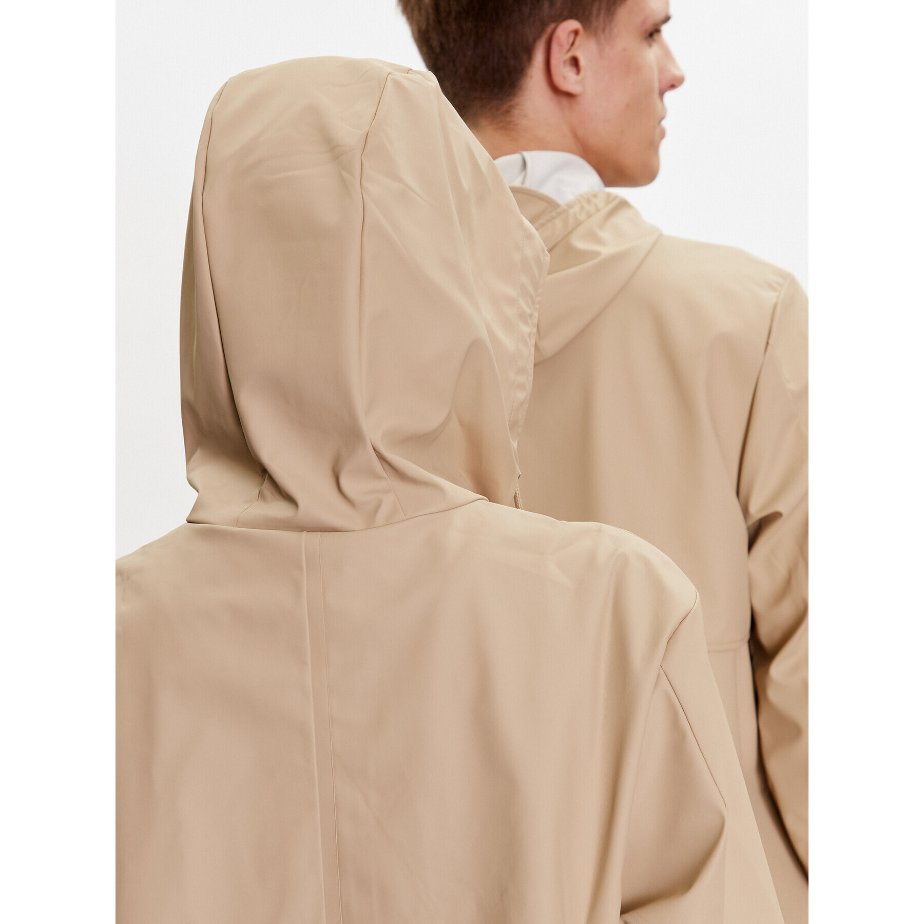 Rains Яке за дъжд 18140 Бежов Casual Fit - Pepit.bg