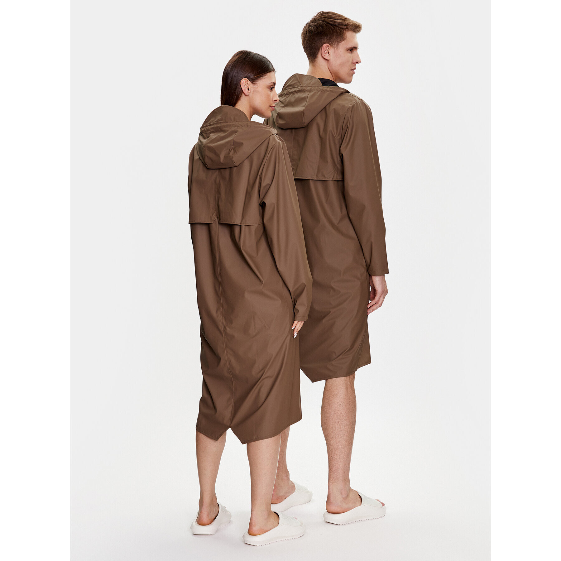 Rains Яке за дъжд 18360 Кафяв Regular Fit - Pepit.bg