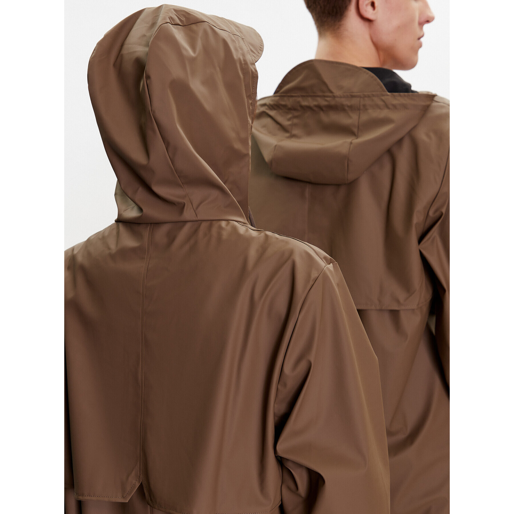 Rains Яке за дъжд 18360 Кафяв Regular Fit - Pepit.bg