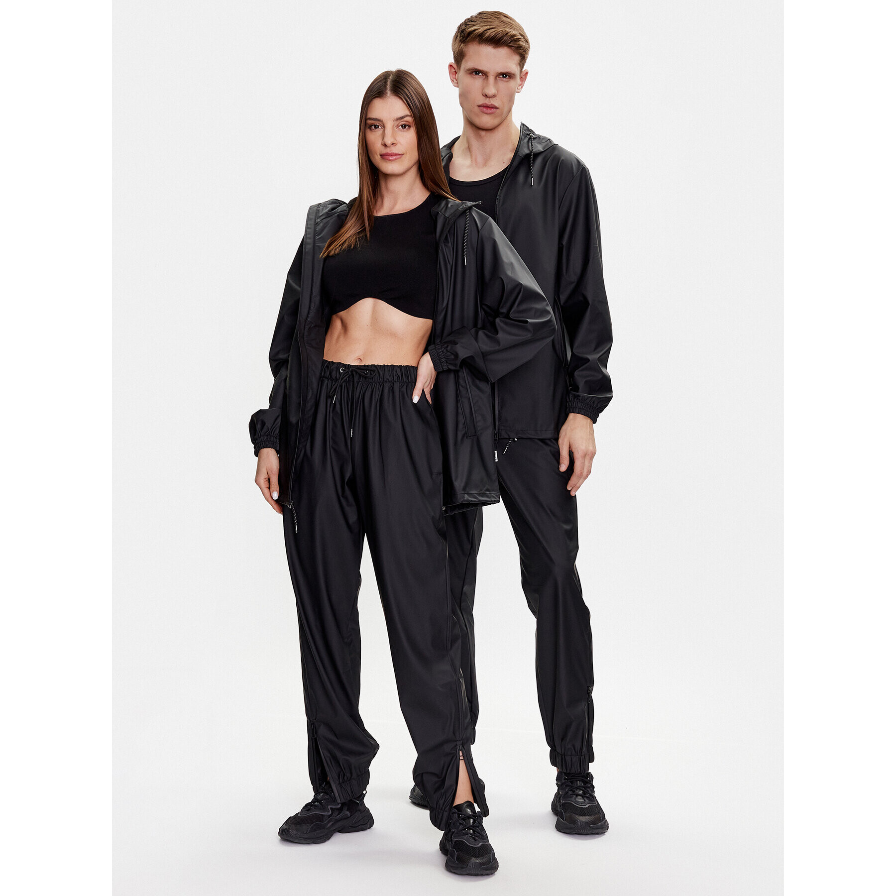 Rains Яке за дъжд 18370 Черен Regular Fit - Pepit.bg