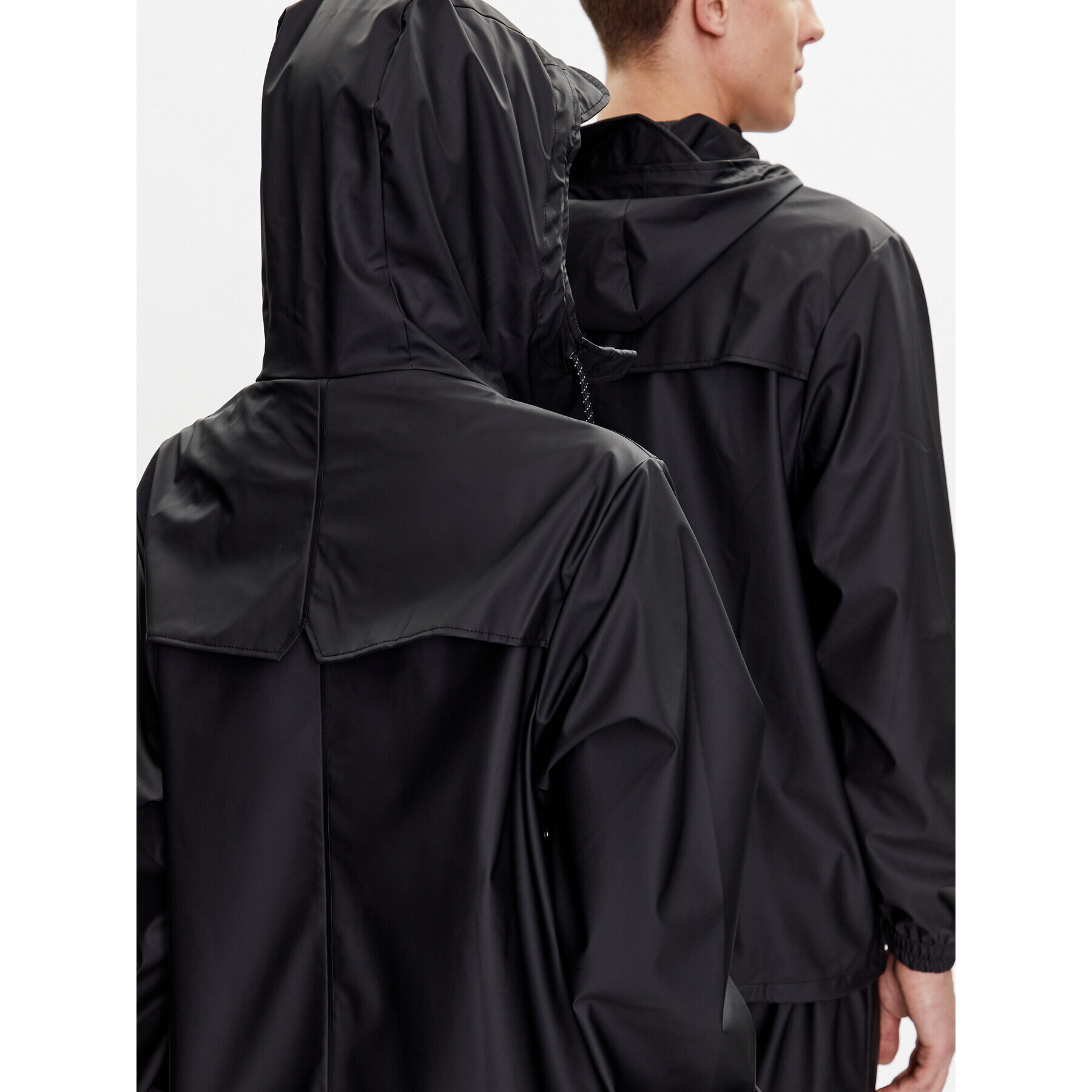 Rains Яке за дъжд 18370 Черен Regular Fit - Pepit.bg