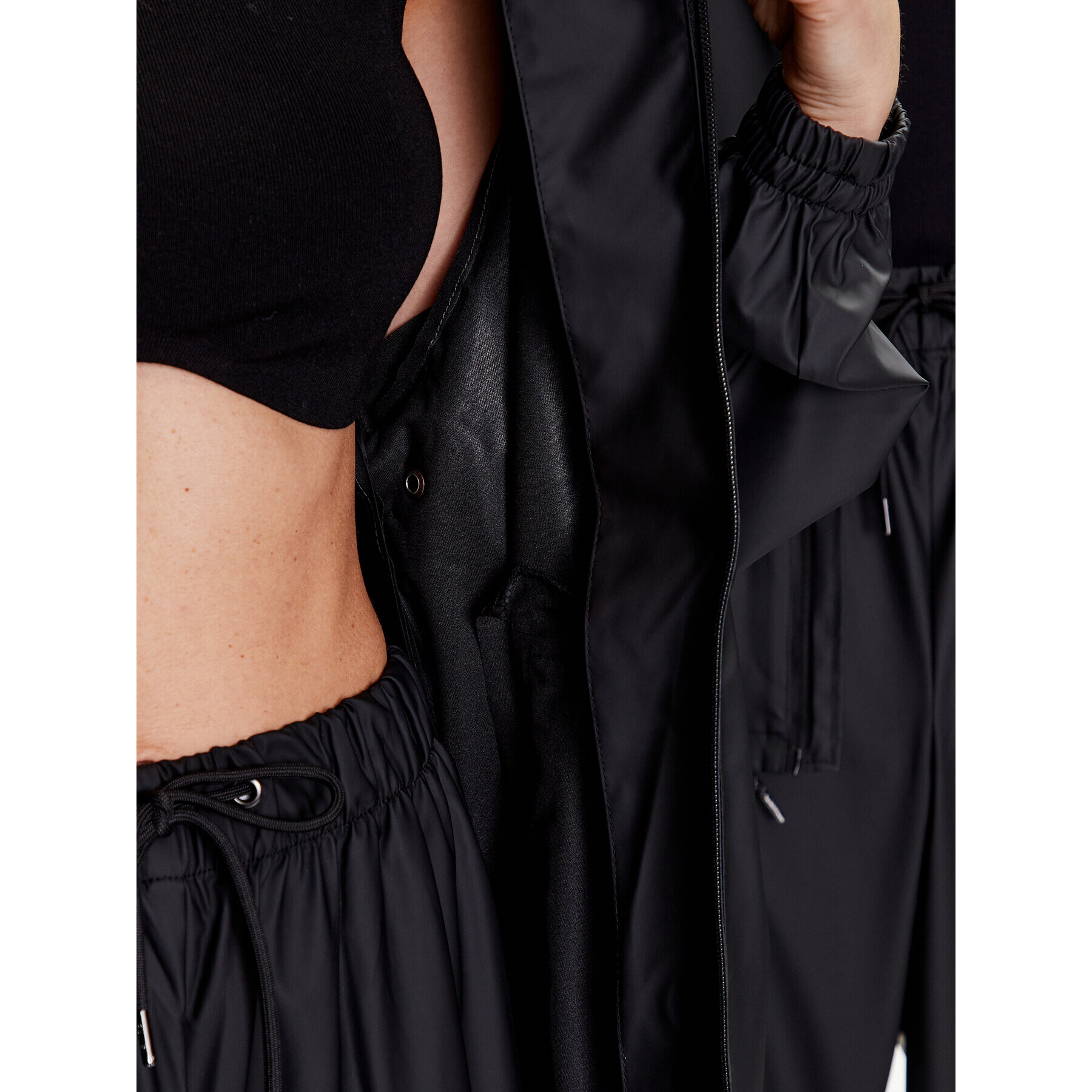 Rains Яке за дъжд 18370 Черен Regular Fit - Pepit.bg