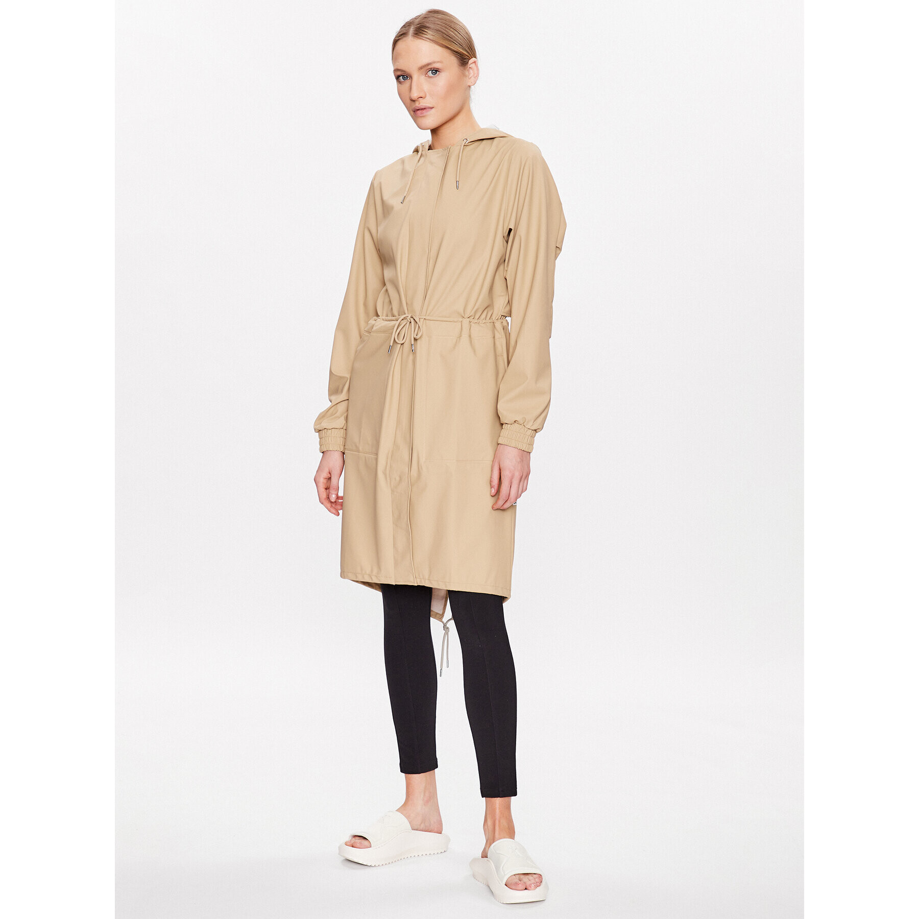 Rains Яке за дъжд 18550 Бежов Casual Fit - Pepit.bg