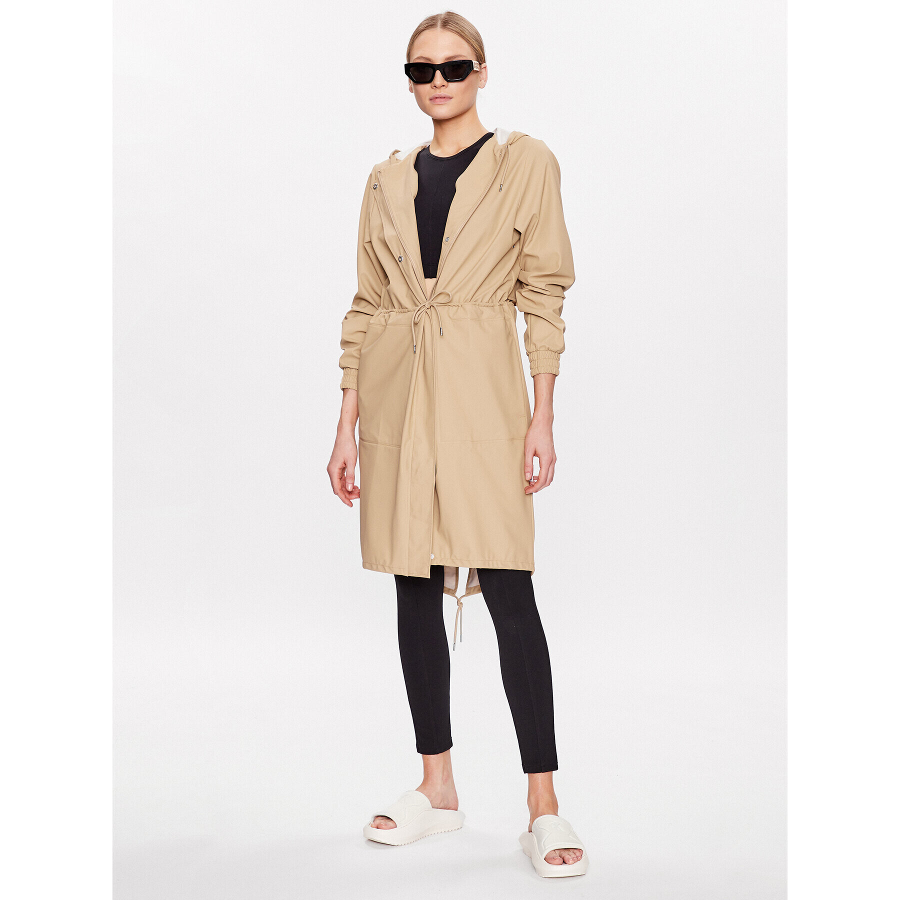 Rains Яке за дъжд 18550 Бежов Casual Fit - Pepit.bg