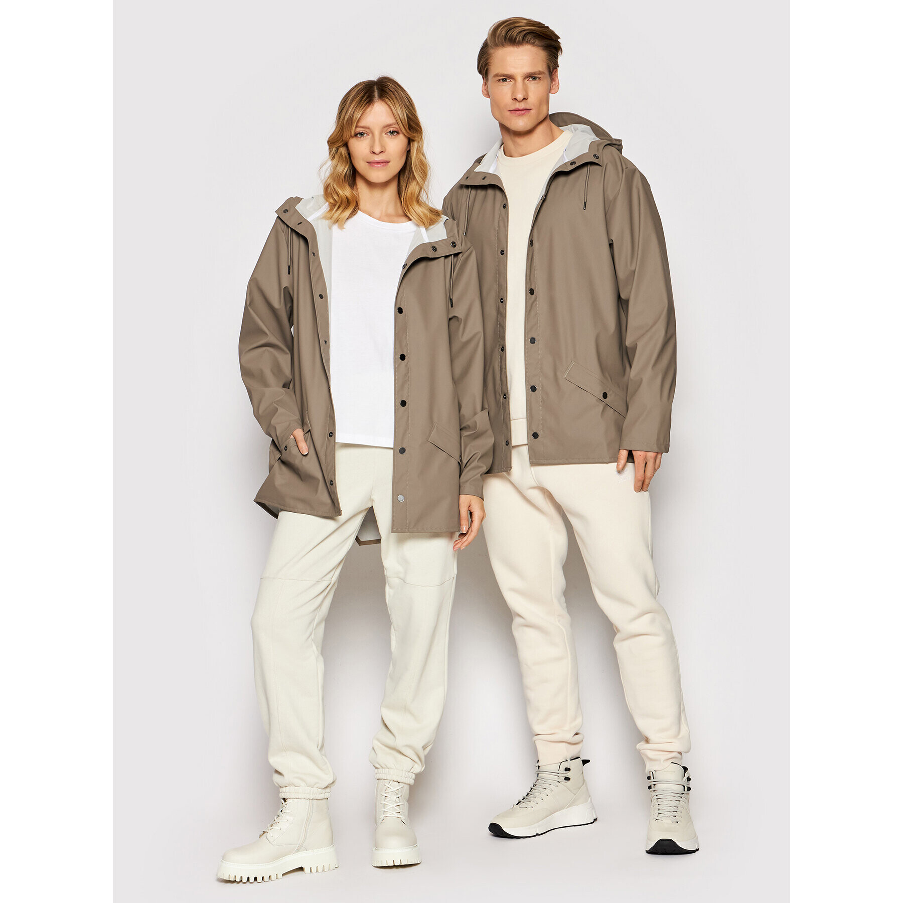 Rains Яке за дъжд Unisex 12010 Кафяв Regular Fit - Pepit.bg