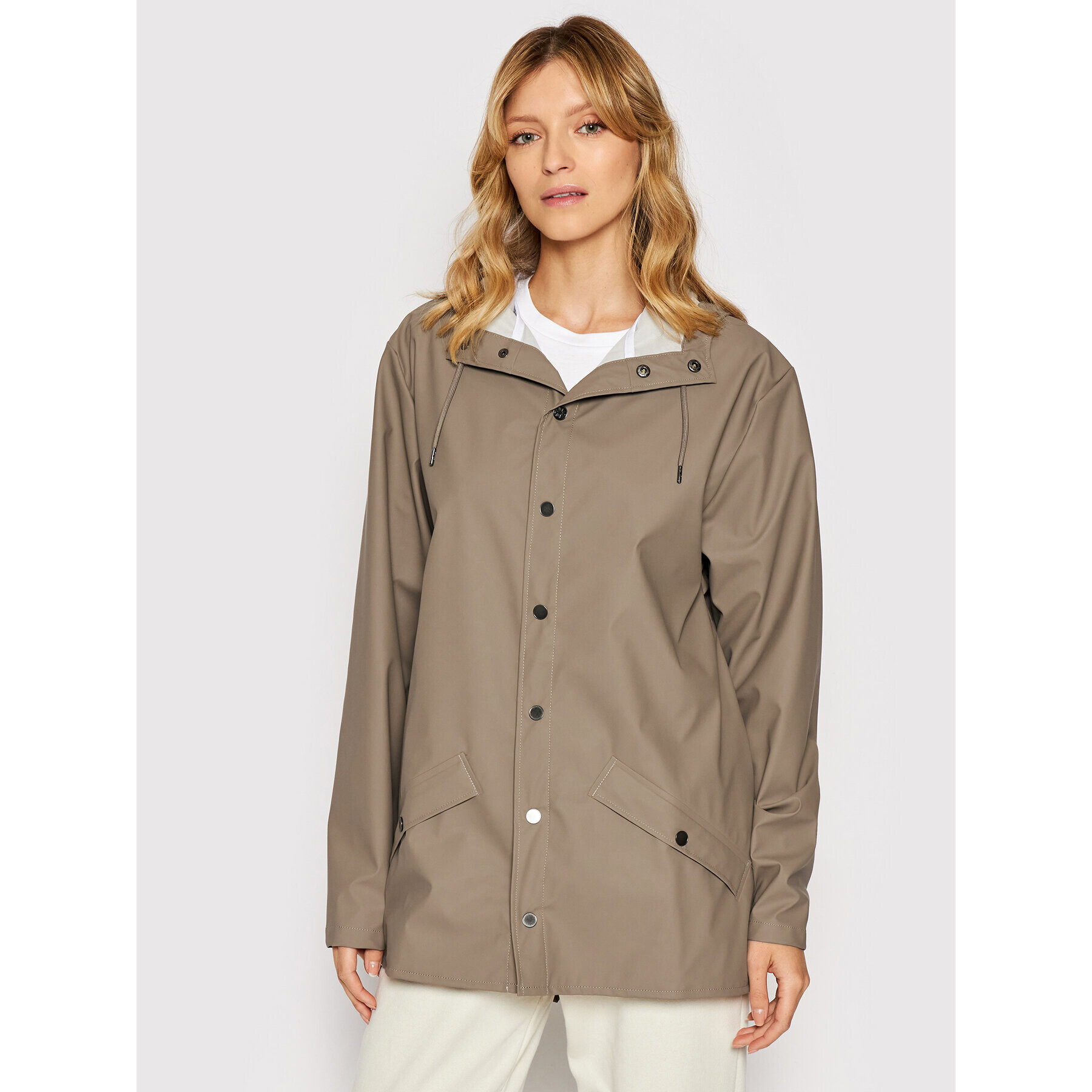 Rains Яке за дъжд Unisex 12010 Кафяв Regular Fit - Pepit.bg