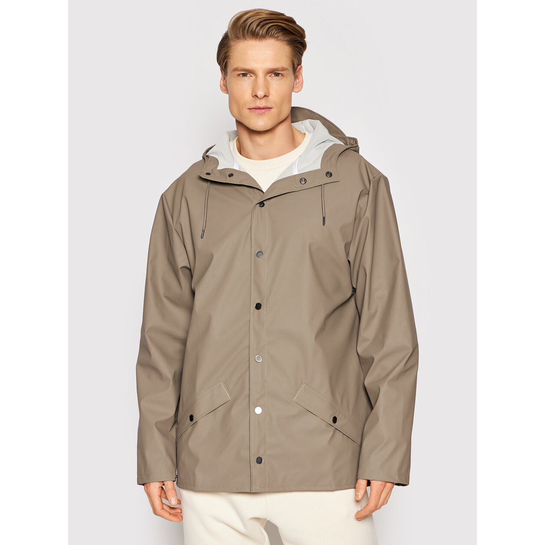 Rains Яке за дъжд Unisex 12010 Кафяв Regular Fit - Pepit.bg