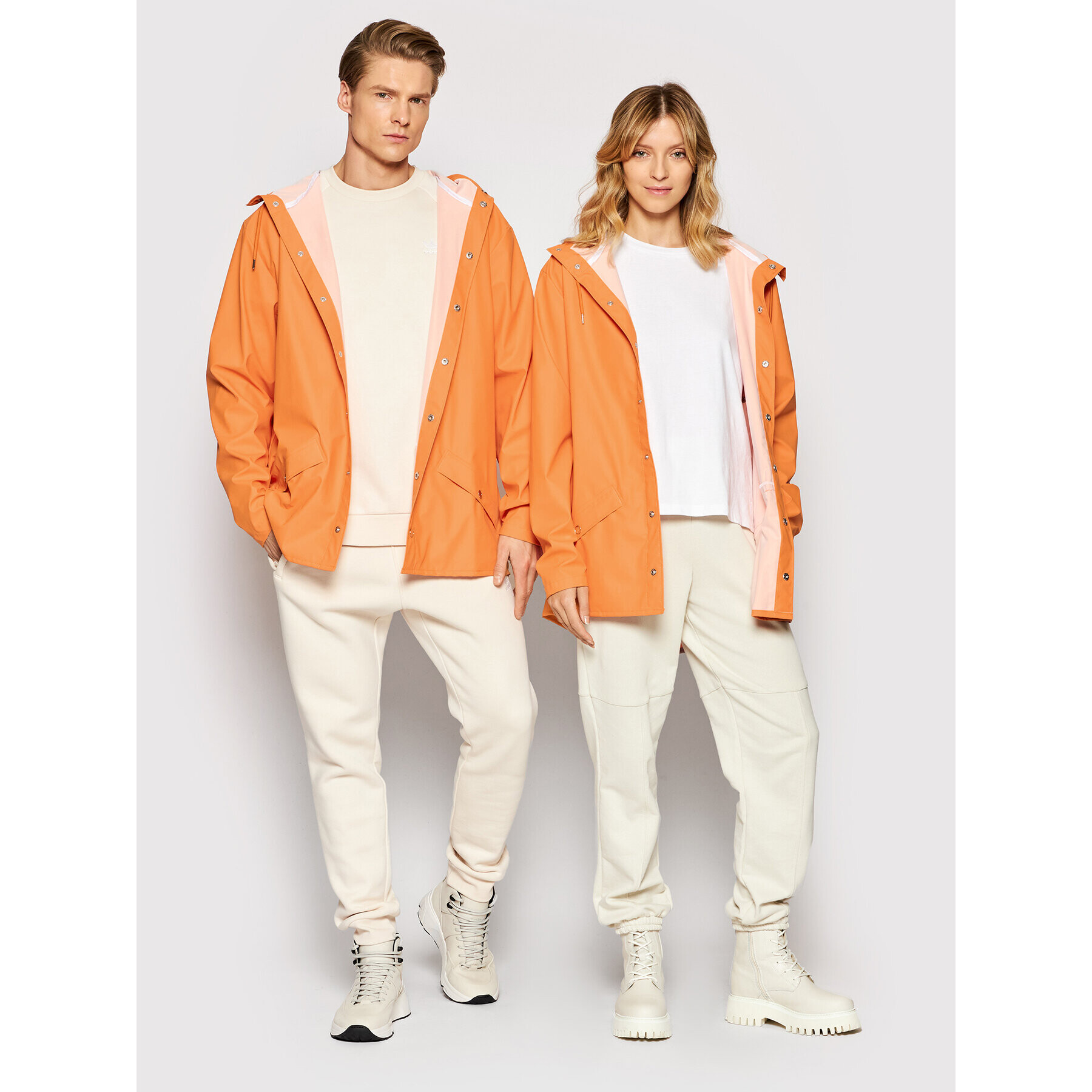 Rains Яке за дъжд Unisex 12010 Оранжев Regular Fit - Pepit.bg