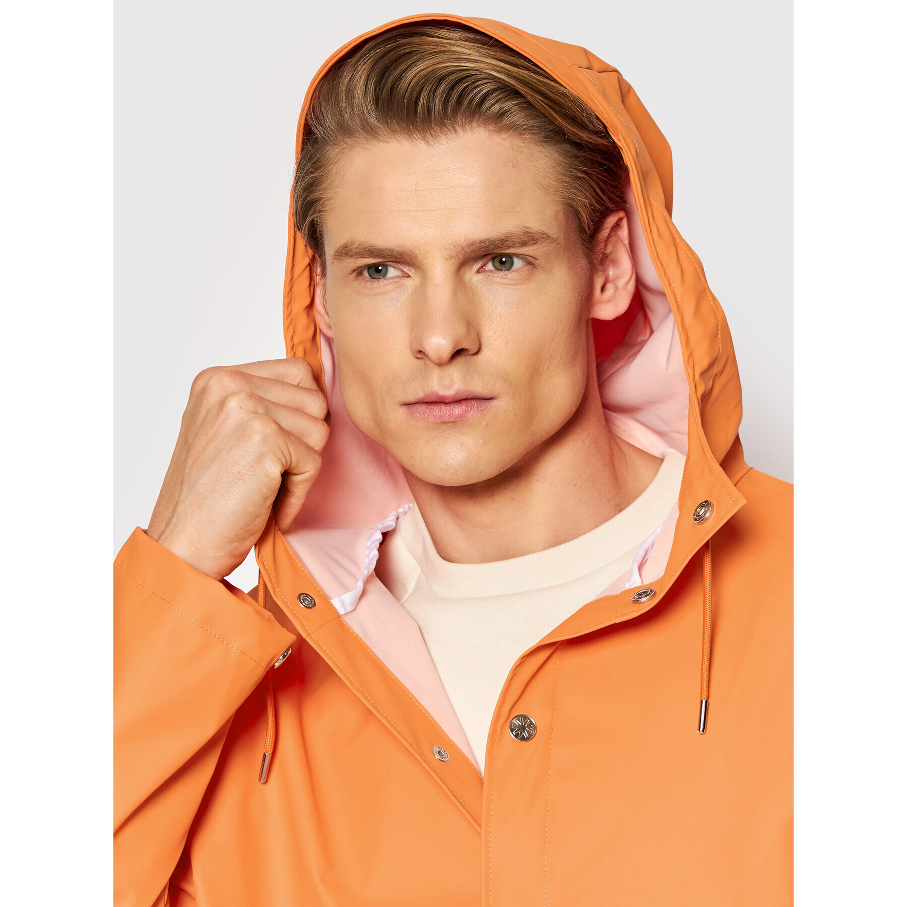 Rains Яке за дъжд Unisex 12010 Оранжев Regular Fit - Pepit.bg