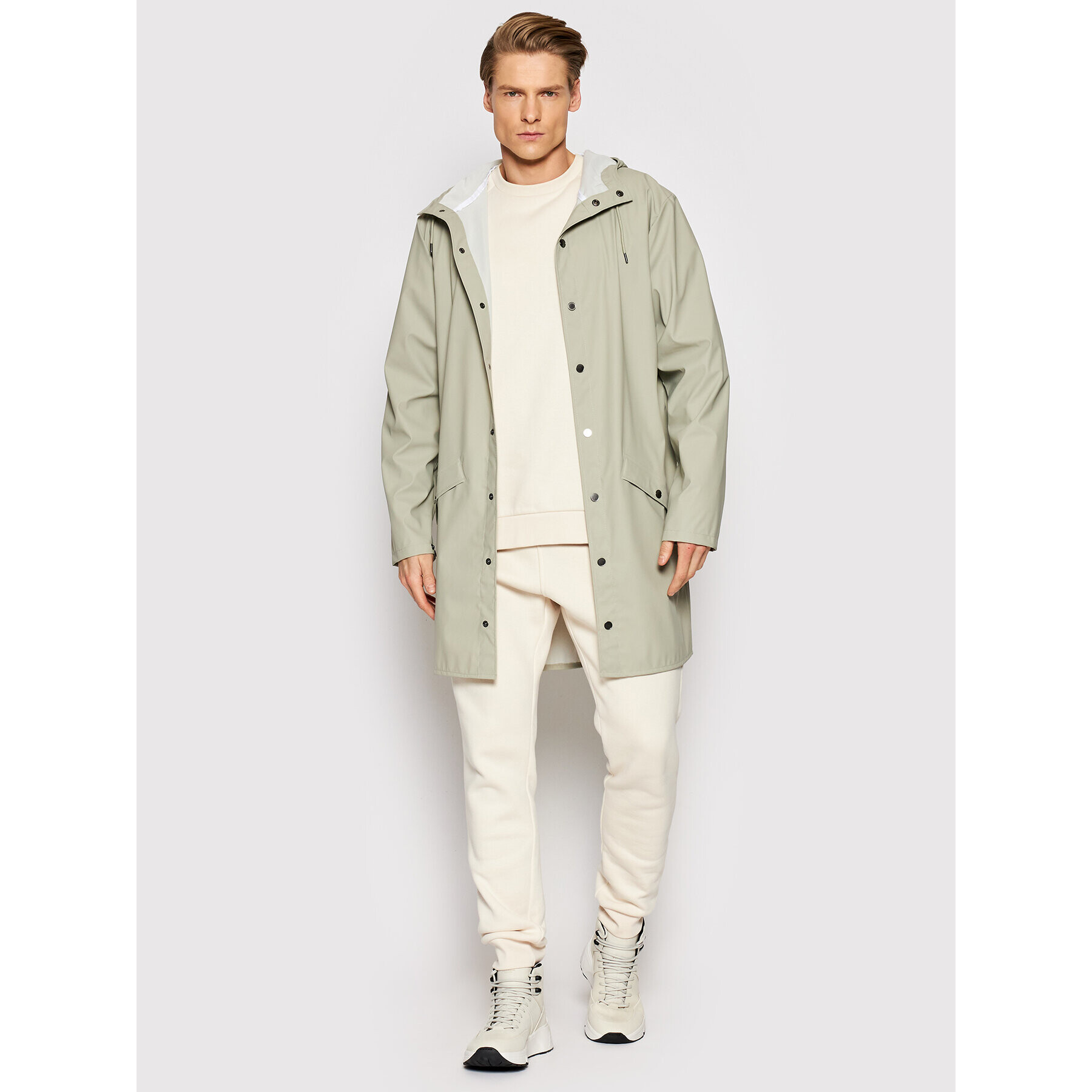 Rains Яке за дъжд Unisex 12020 Сив Regular Fit - Pepit.bg