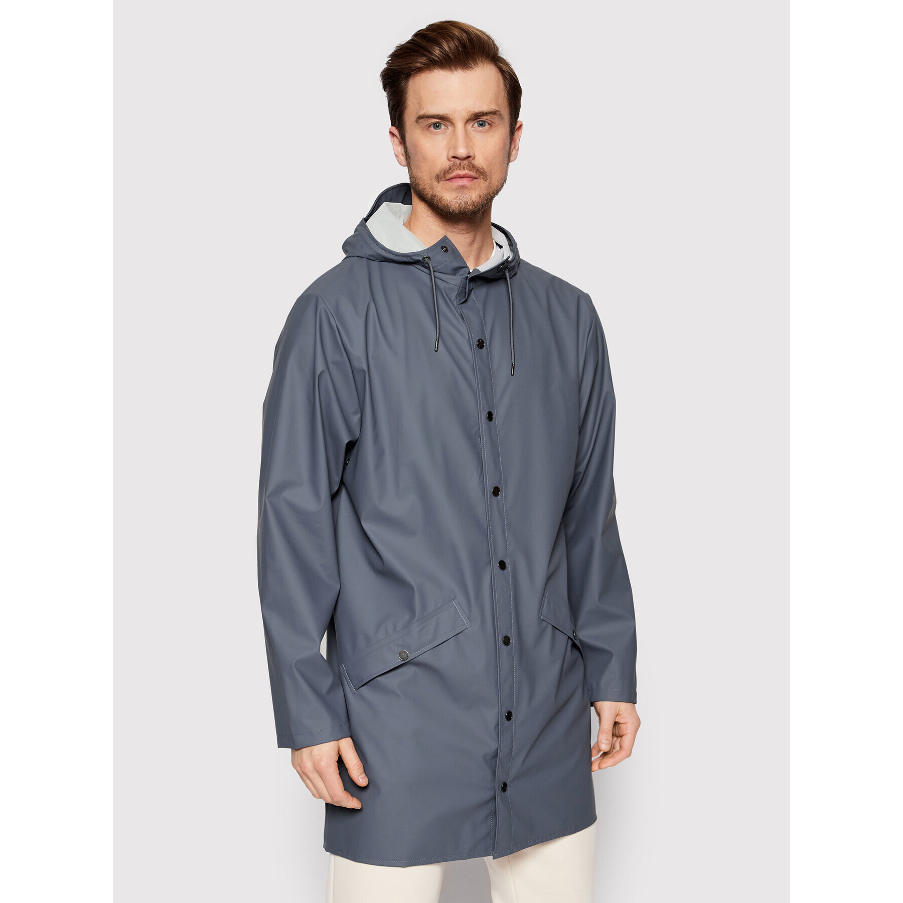 Rains Яке за дъжд Unisex 12020 Тъмносин Regular Fit - Pepit.bg