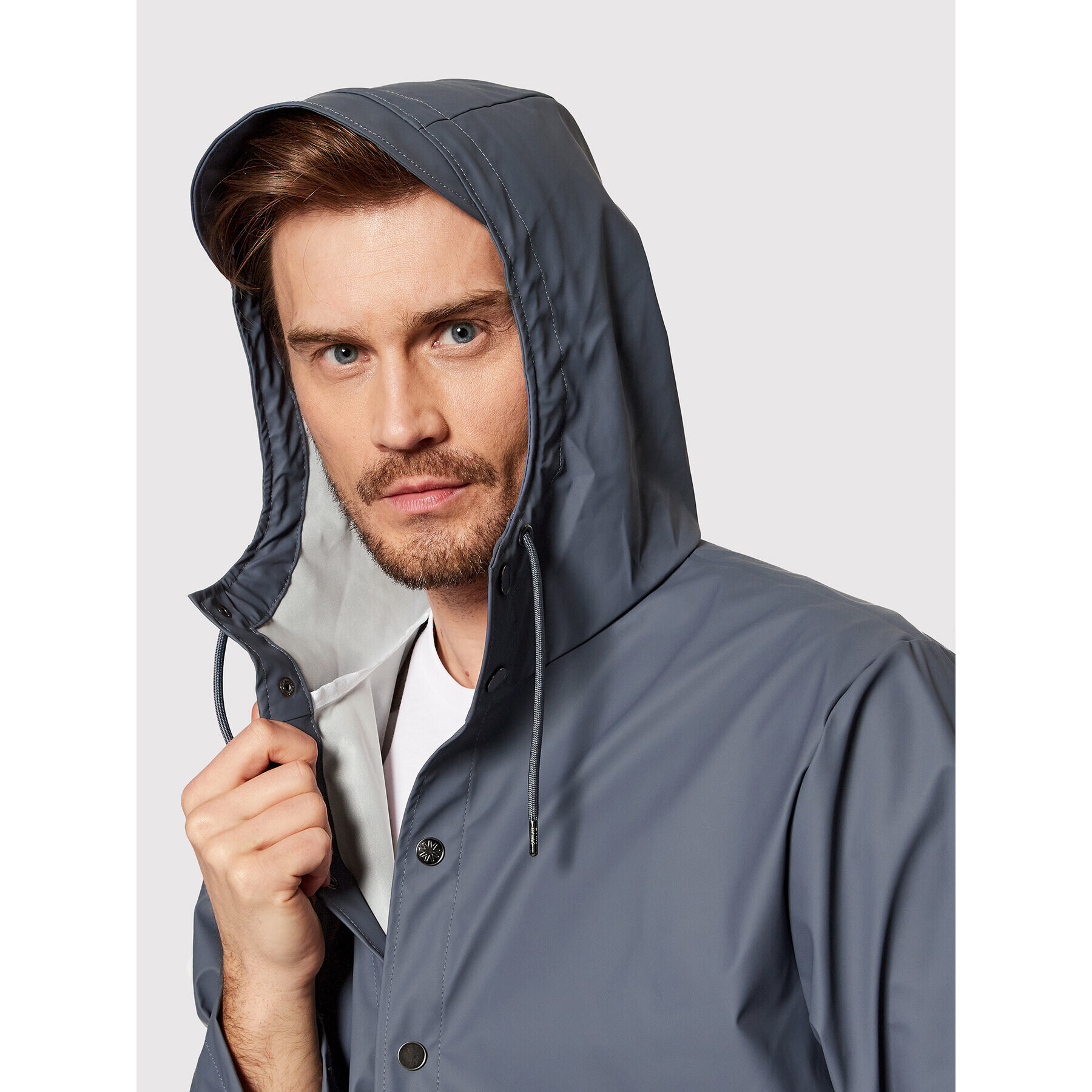 Rains Яке за дъжд Unisex 12020 Тъмносин Regular Fit - Pepit.bg