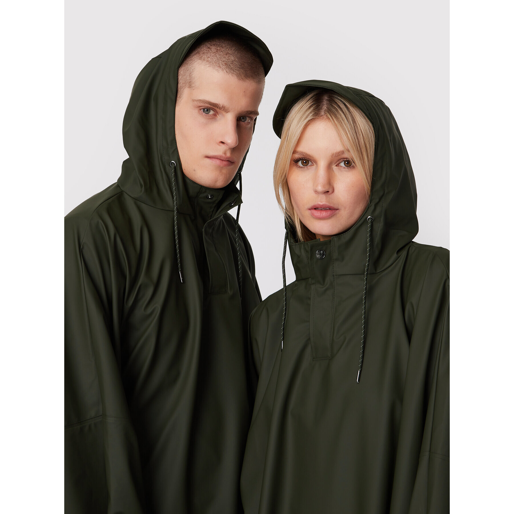 Rains Яке за дъжд Unisex 18110 Зелен Relaxed Fit - Pepit.bg