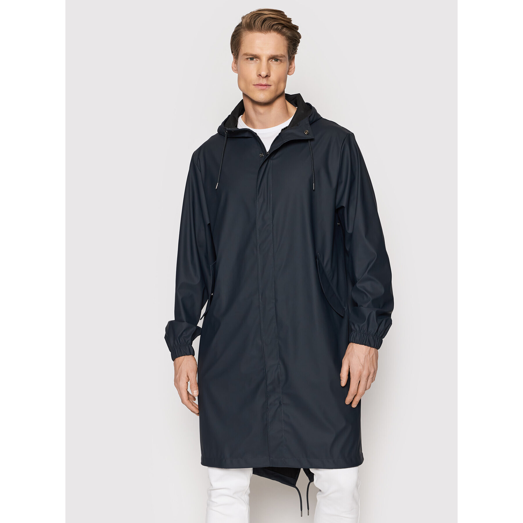 Rains Яке за дъжд Unisex 18140 Тъмносин Regular Fit - Pepit.bg