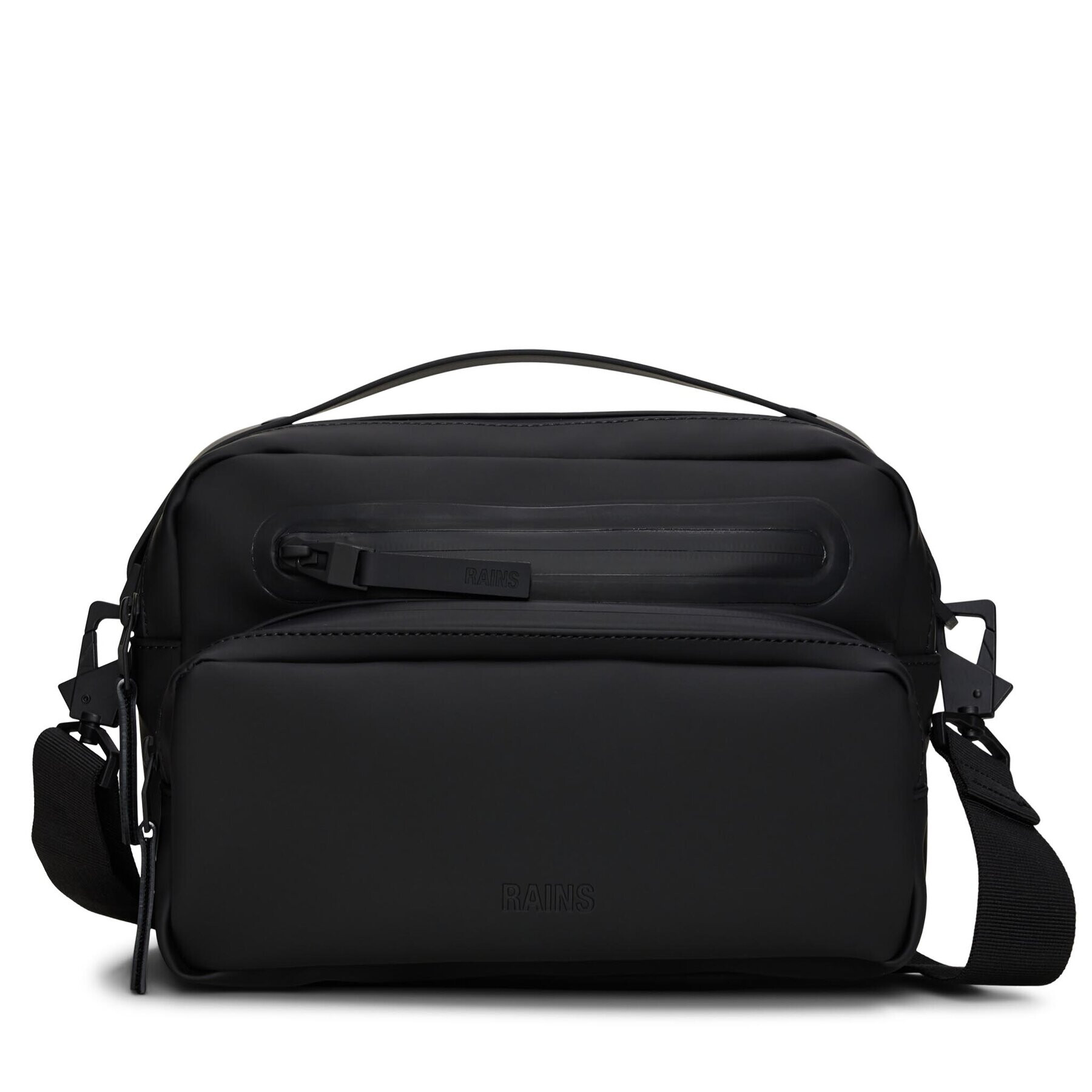 Rains Мъжка чантичка Cargo Box Bag W3 14110 Черен - Pepit.bg