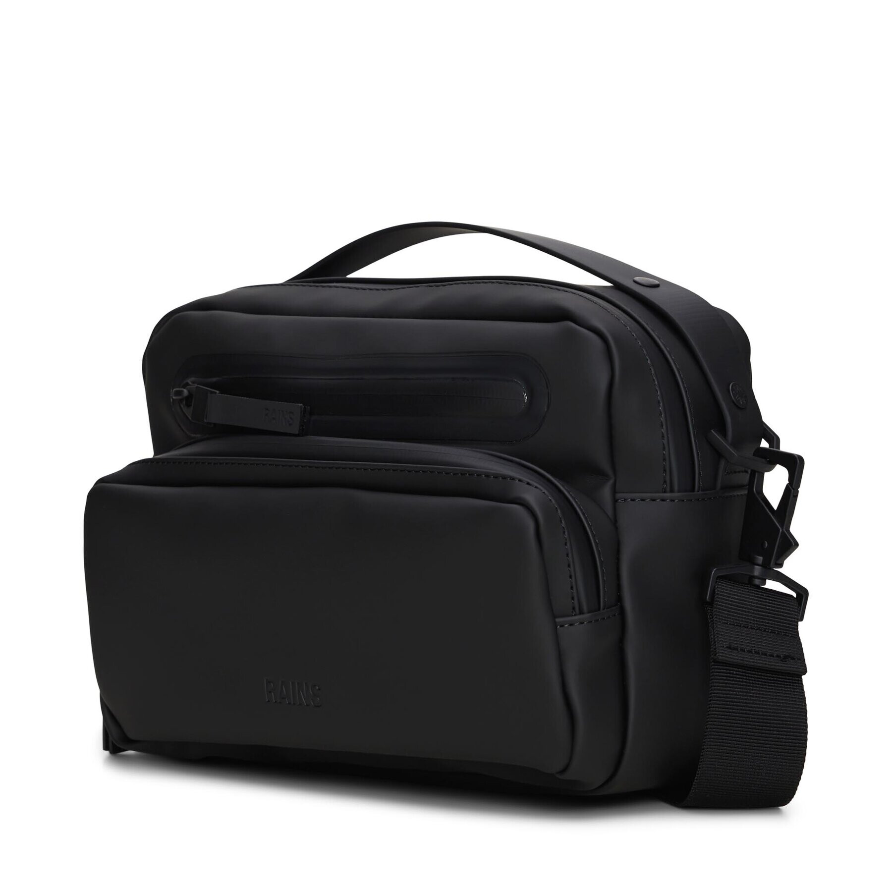 Rains Мъжка чантичка Cargo Box Bag W3 14110 Черен - Pepit.bg