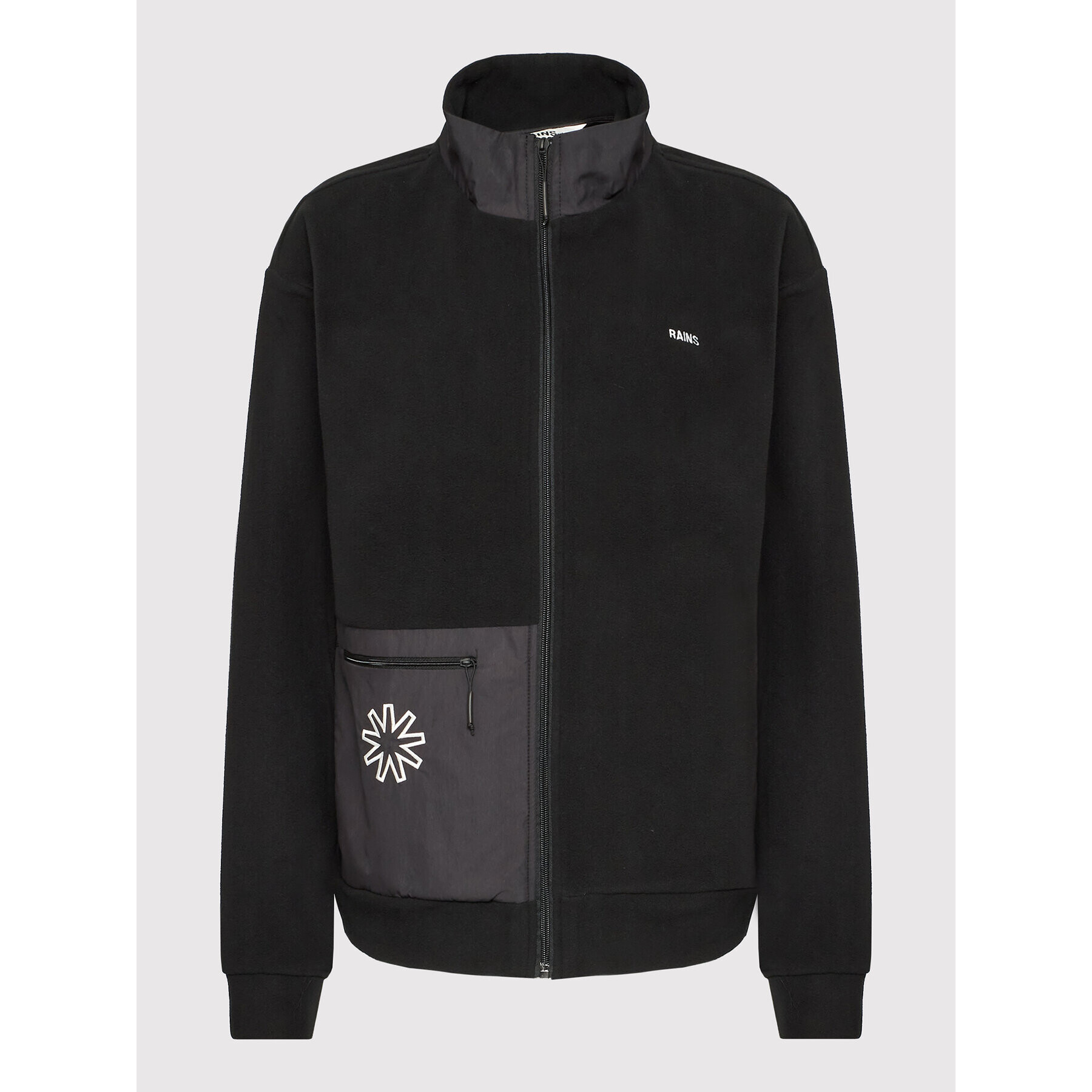 Rains Полар Unisex 18640 Черен Regular Fit - Pepit.bg