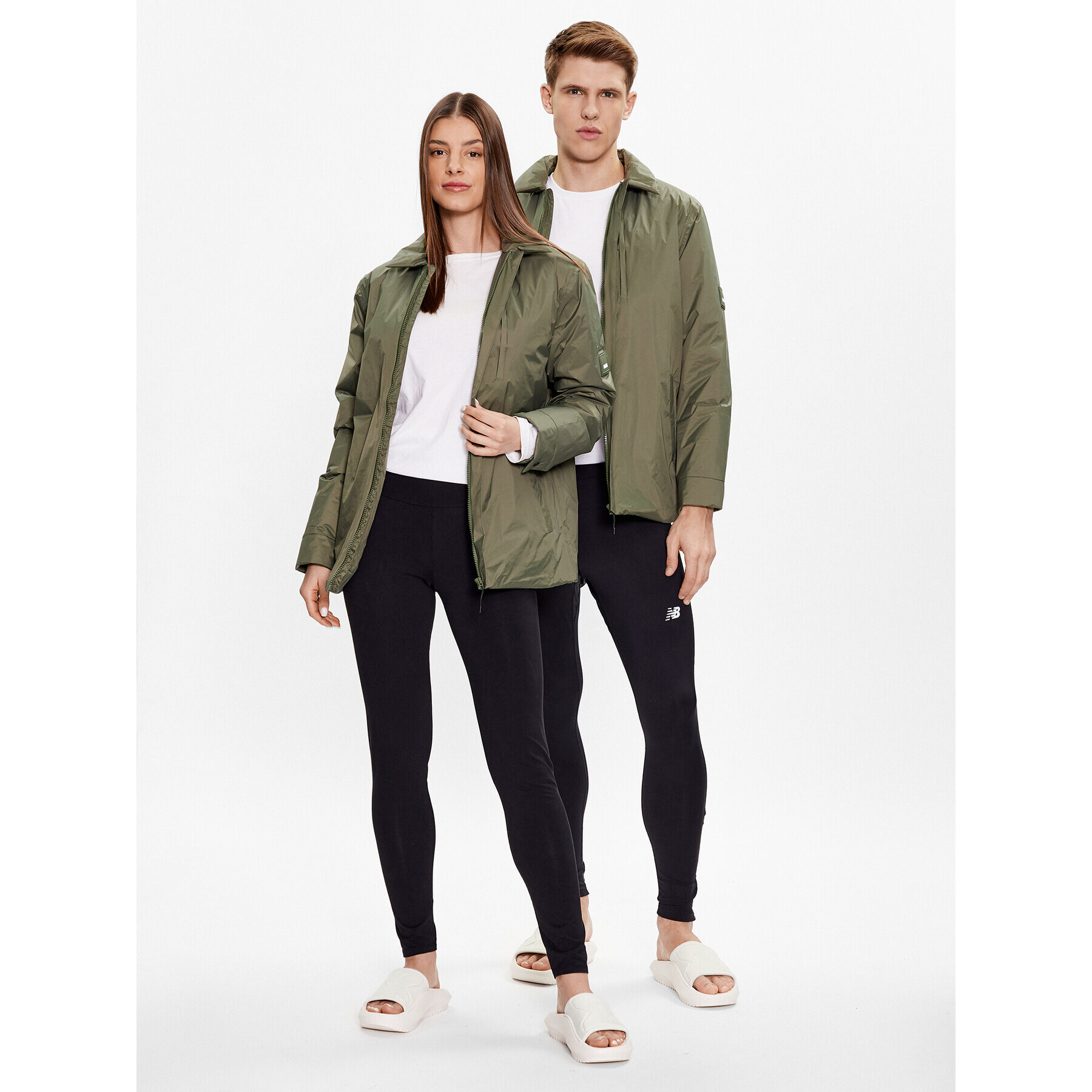 Rains Преходно яке 15520 Зелен Casual Fit - Pepit.bg