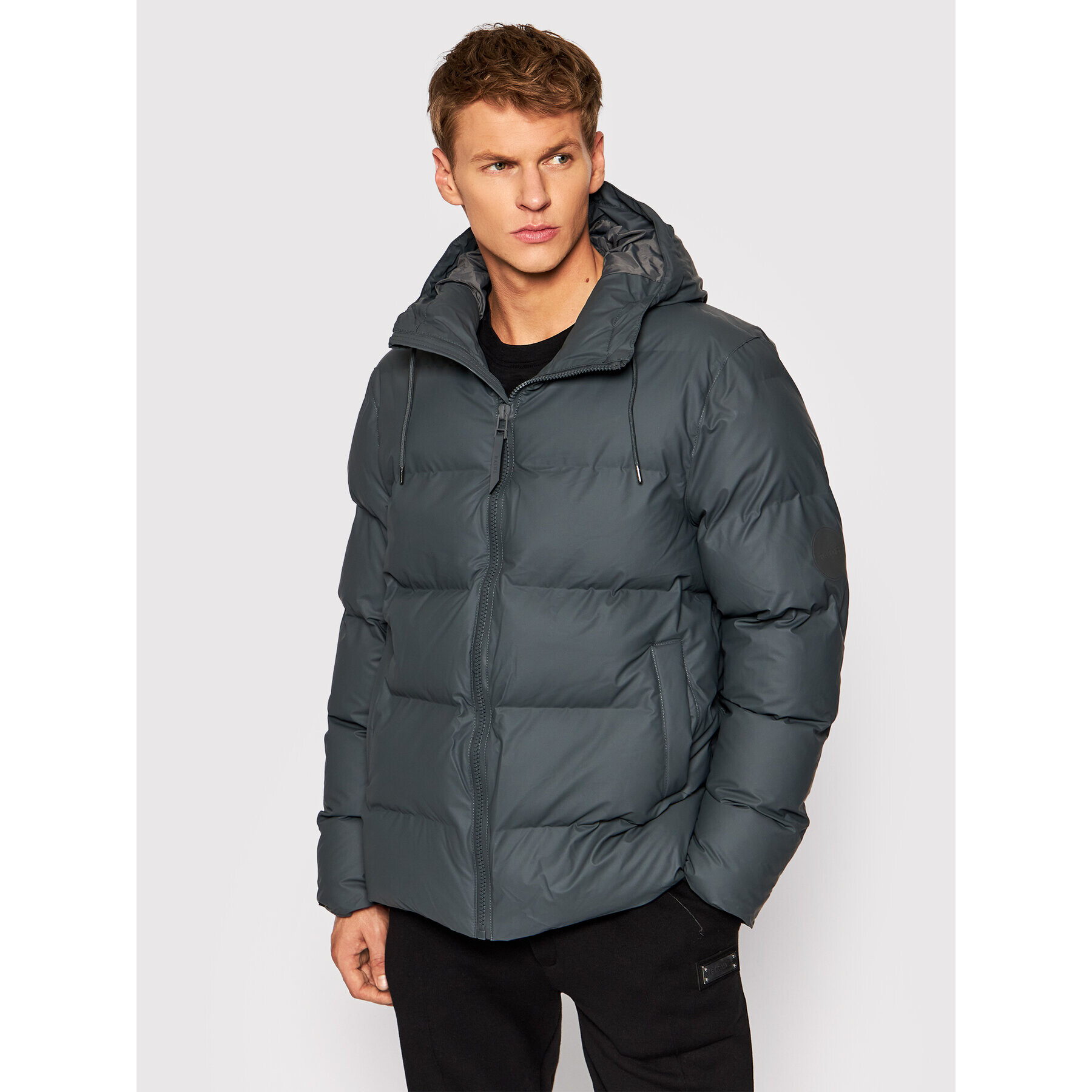 Rains Пухено яке Unisex 1506 Сив Regular Fit - Pepit.bg