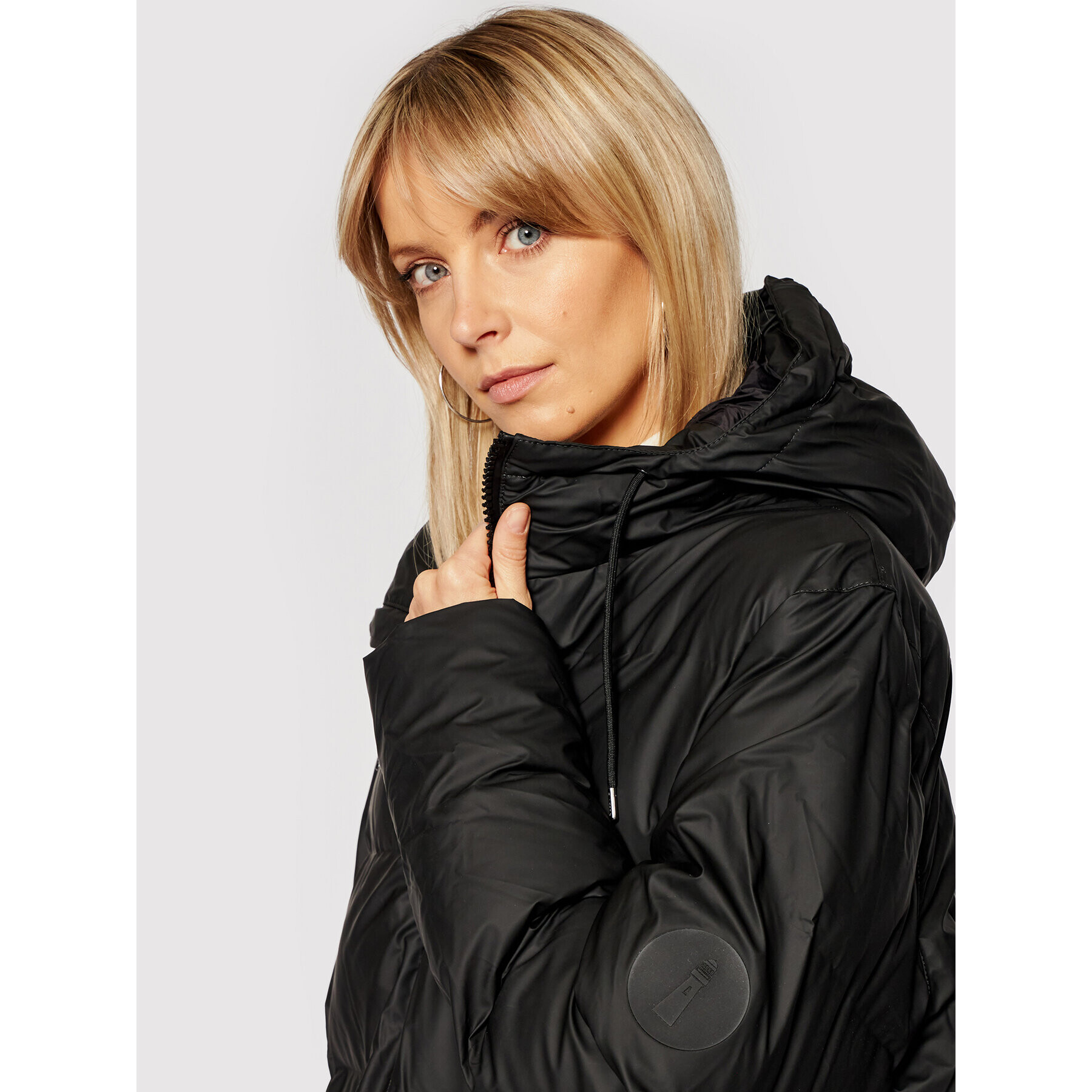 Rains Пухено яке Unisex 1507 Черен Regular Fit - Pepit.bg