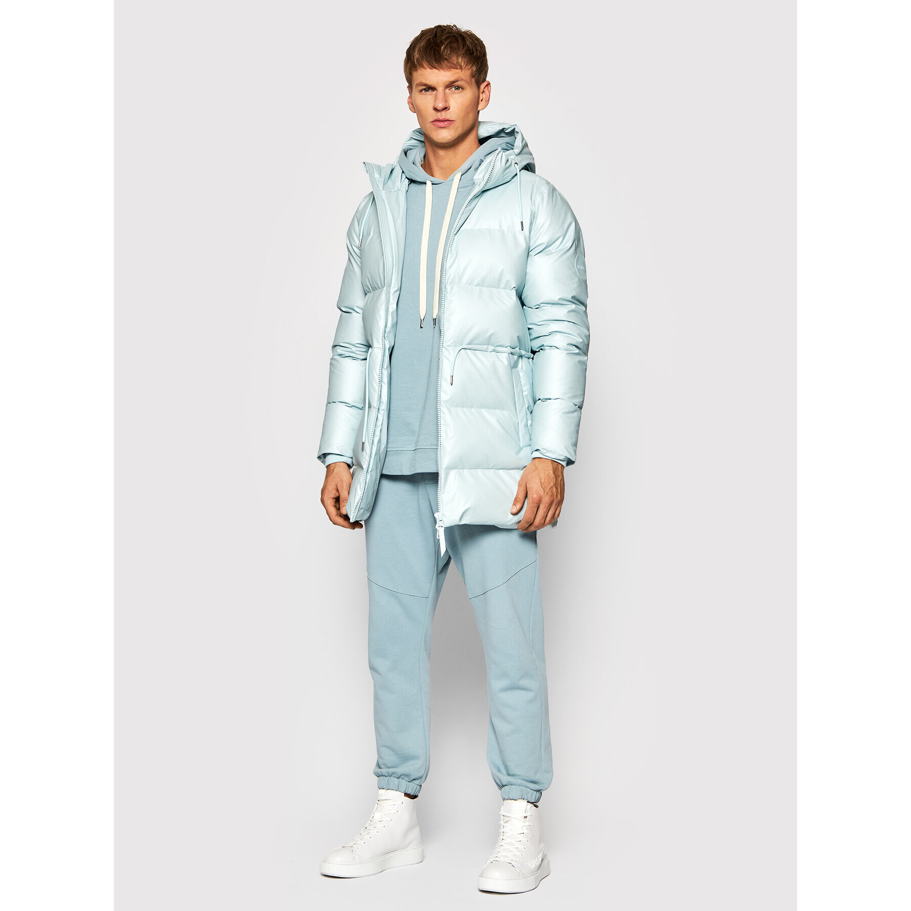 Rains Пухено яке Unisex 1537 Син Regular Fit - Pepit.bg