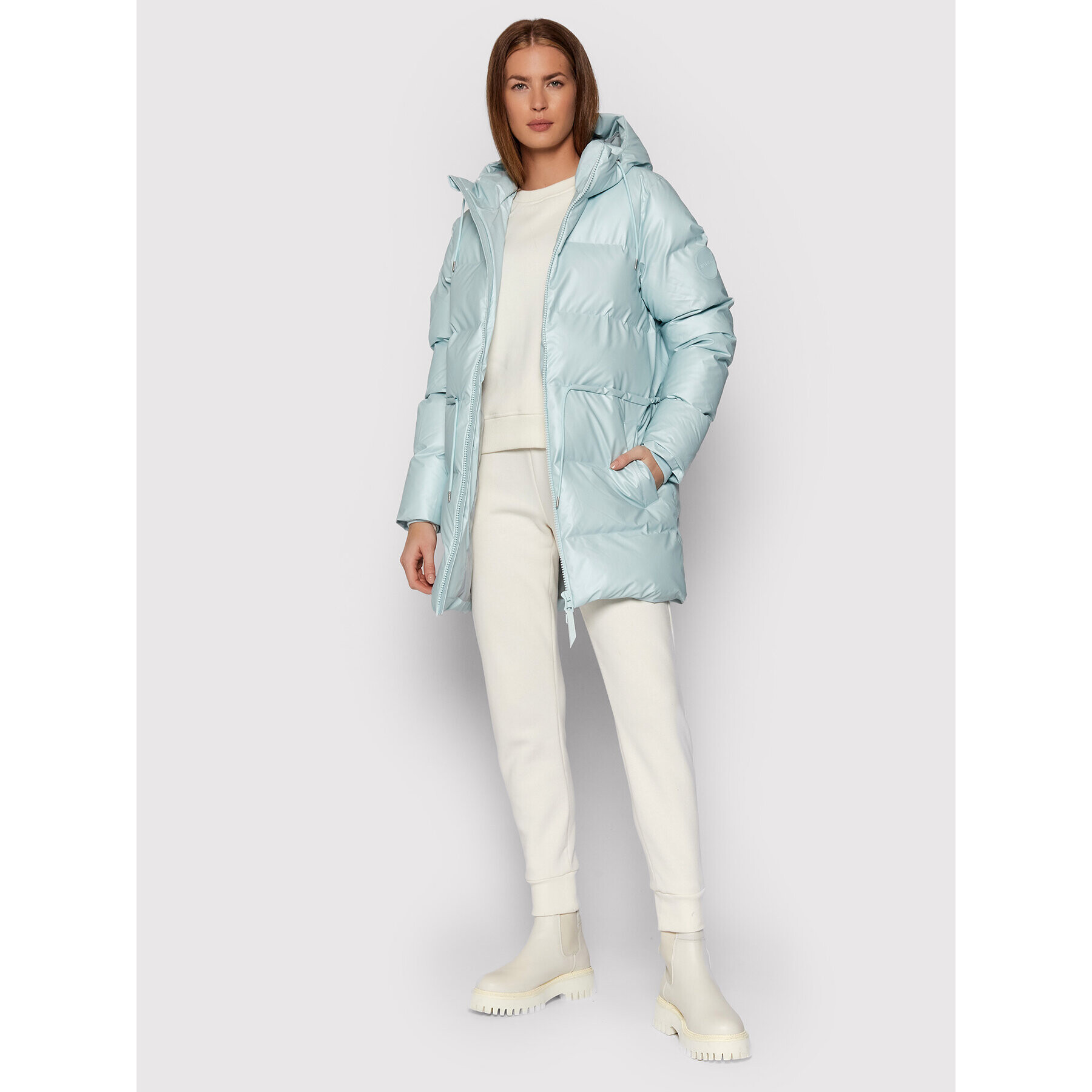 Rains Пухено яке Unisex 1537 Син Regular Fit - Pepit.bg