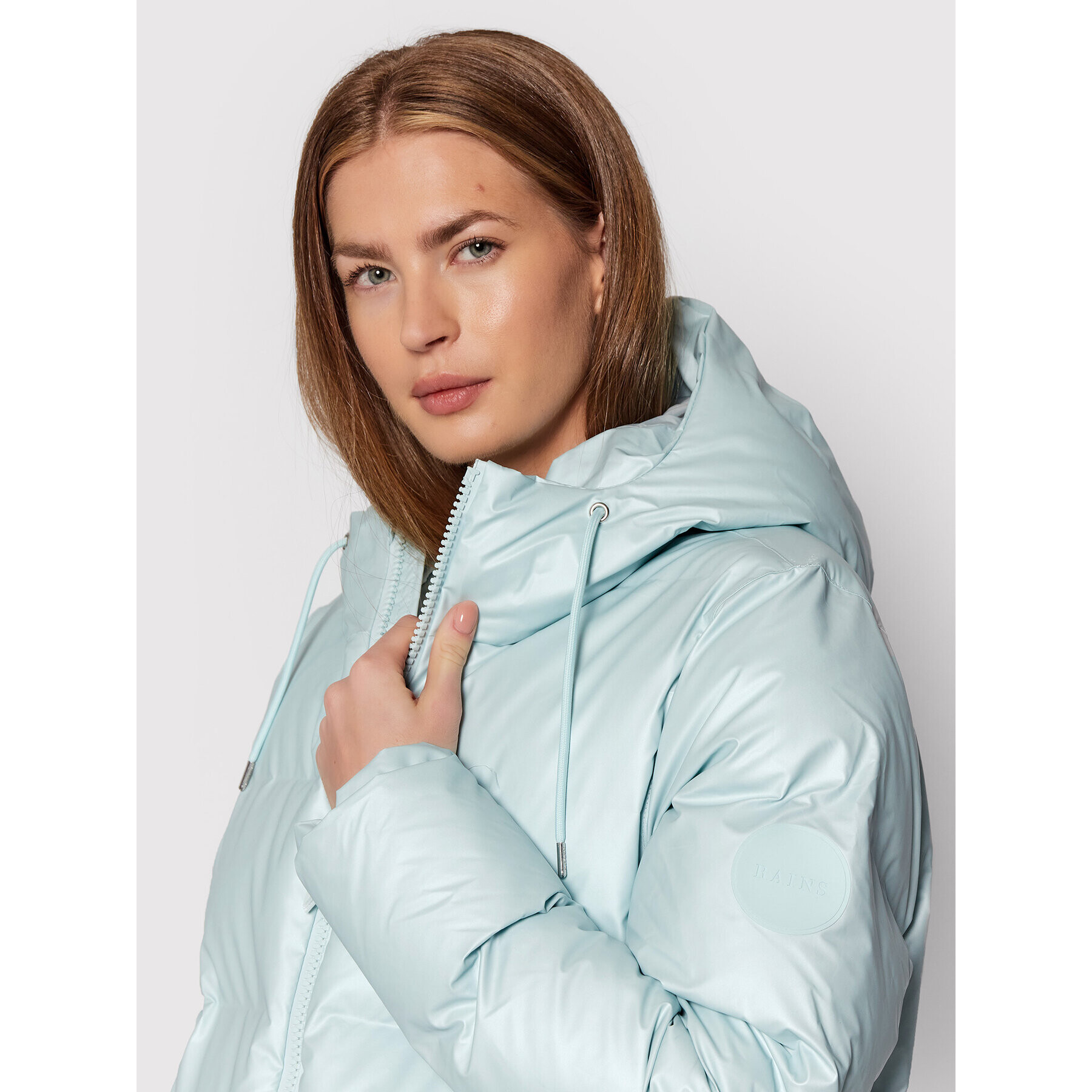 Rains Пухено яке Unisex 1537 Син Regular Fit - Pepit.bg