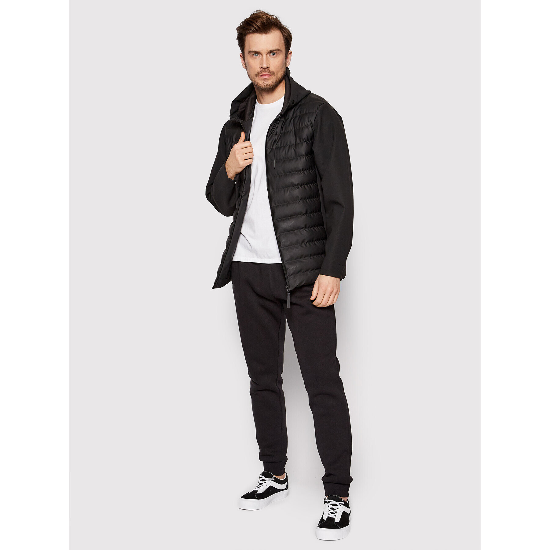 Rains Пухено яке Unisex 15450 Черен Regular Fit - Pepit.bg