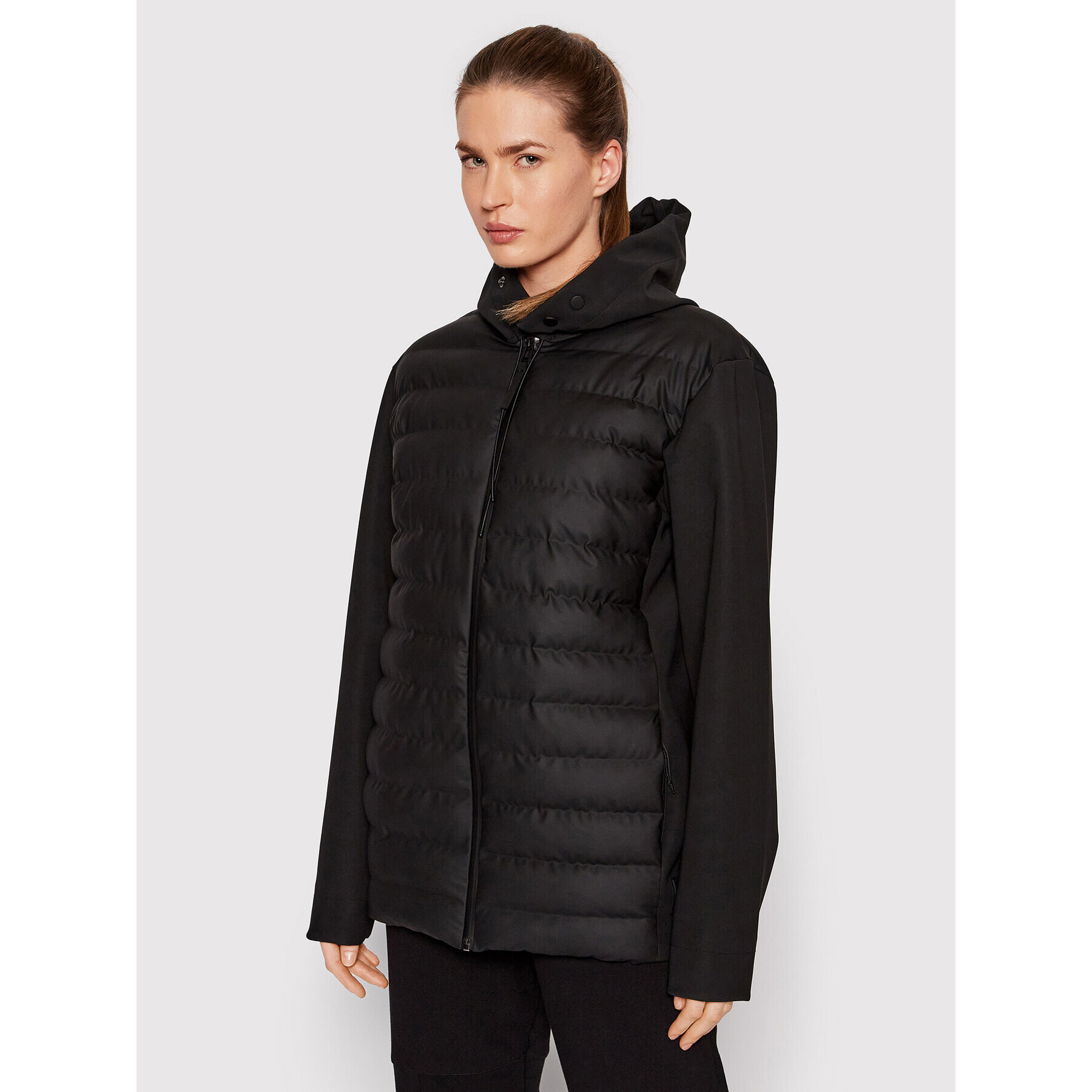 Rains Пухено яке Unisex 15450 Черен Regular Fit - Pepit.bg