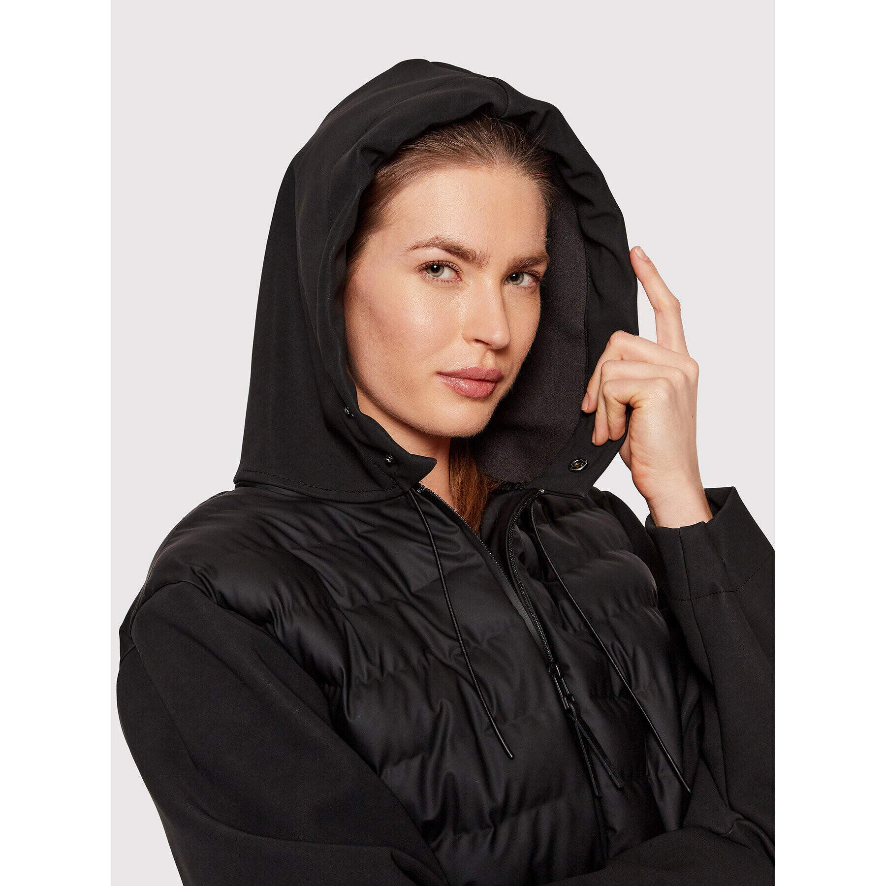 Rains Пухено яке Unisex 15450 Черен Regular Fit - Pepit.bg