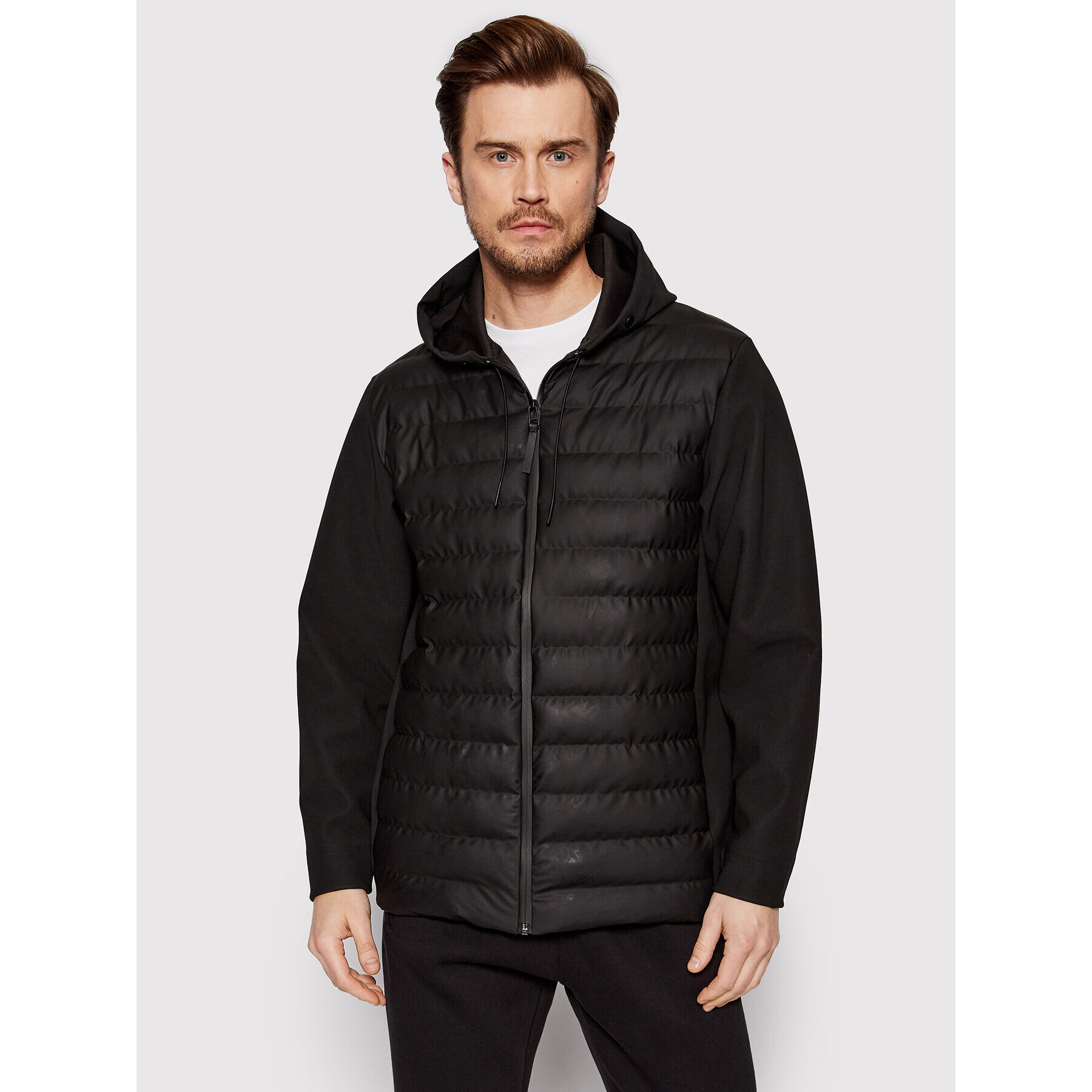 Rains Пухено яке Unisex 15450 Черен Regular Fit - Pepit.bg