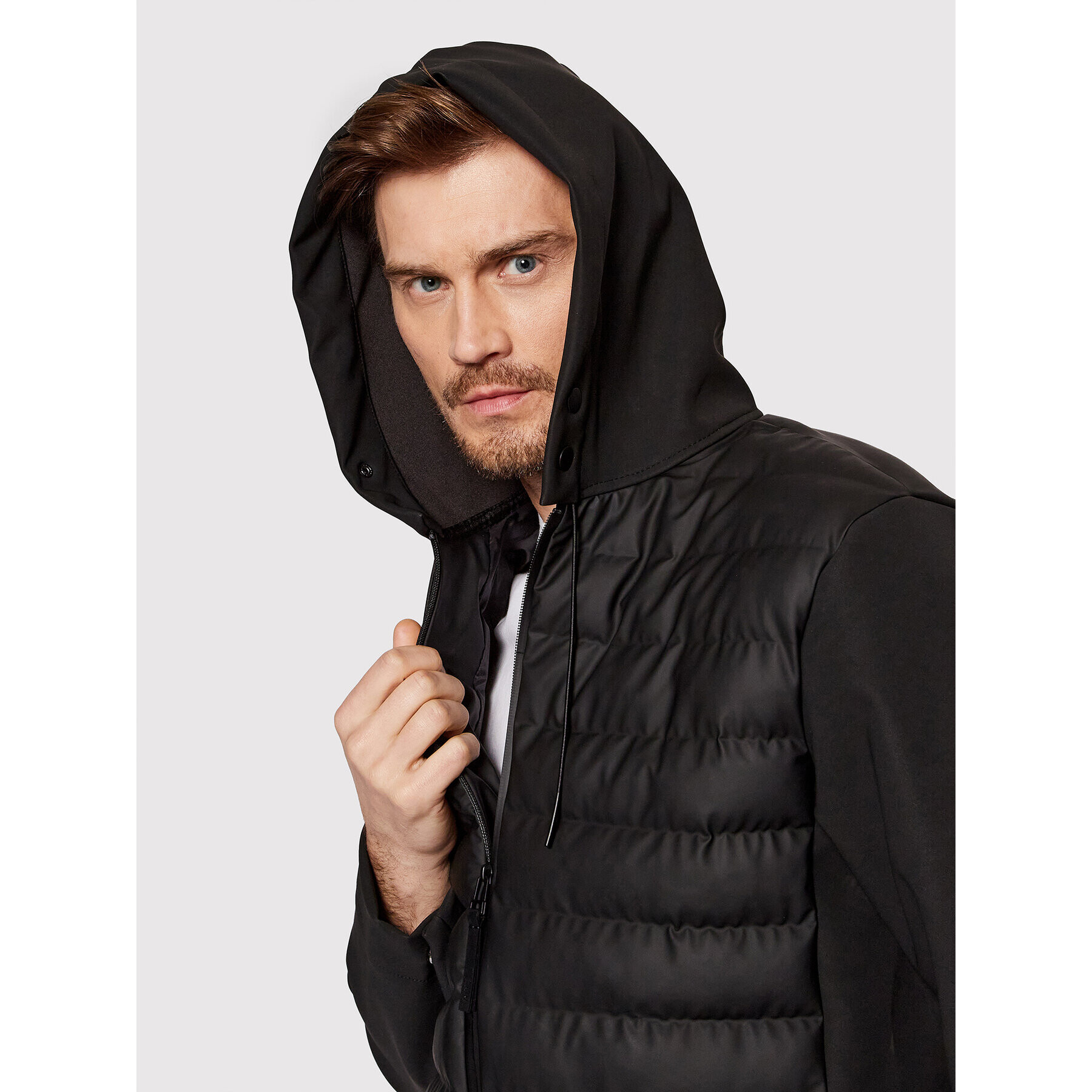 Rains Пухено яке Unisex 15450 Черен Regular Fit - Pepit.bg