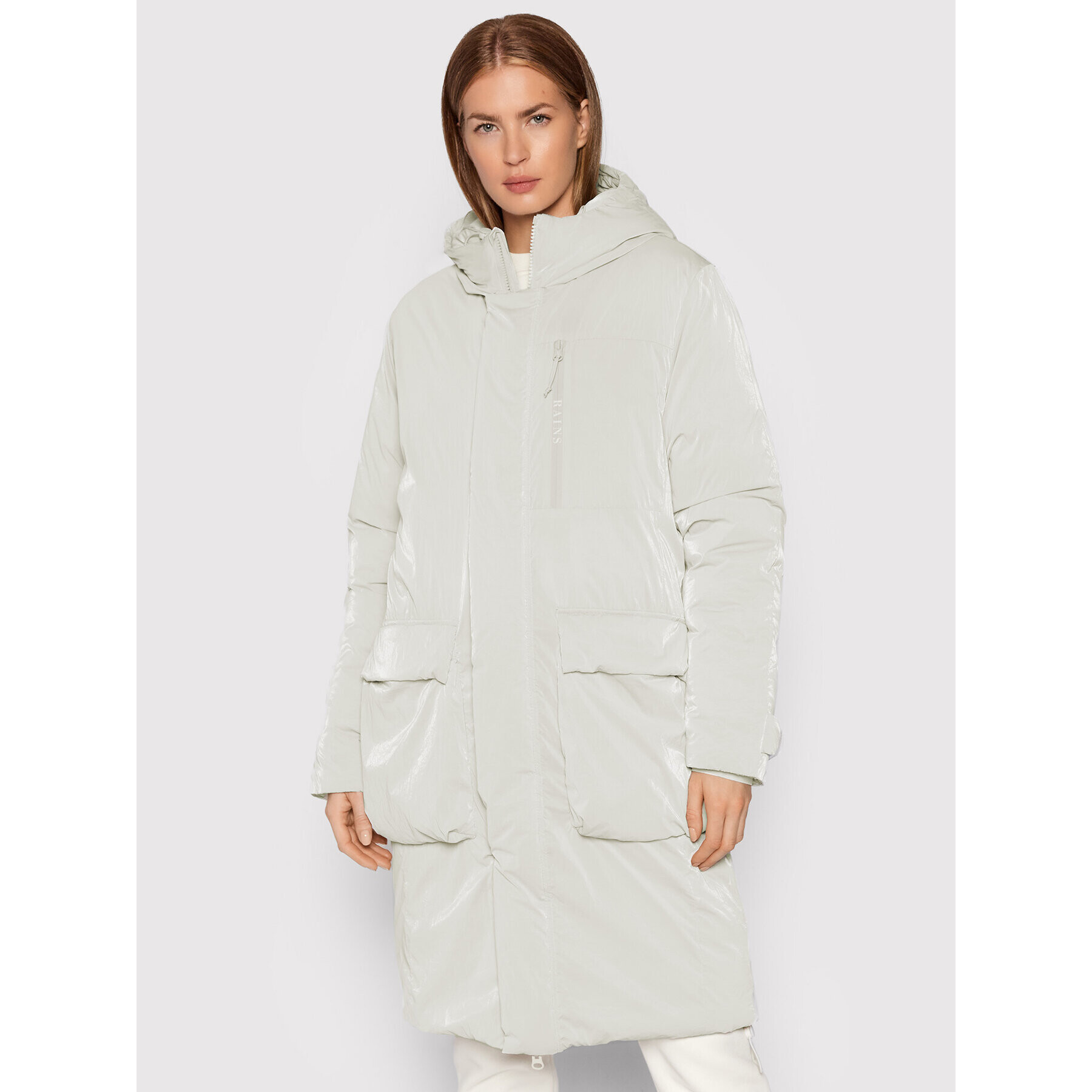 Rains Пухено яке Unisex 1540 Сив Regular Fit - Pepit.bg