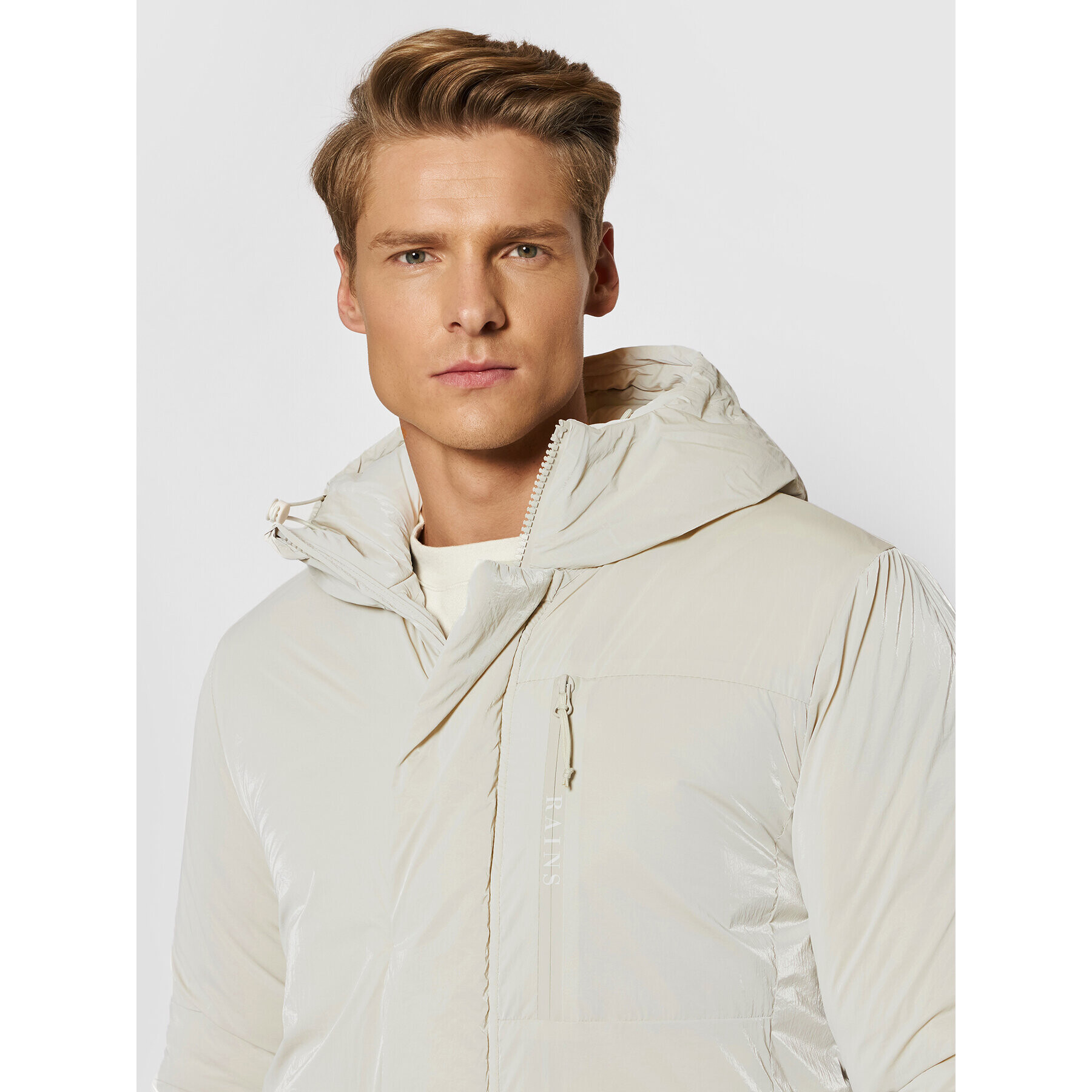 Rains Пухено яке Unisex 1540 Сив Regular Fit - Pepit.bg