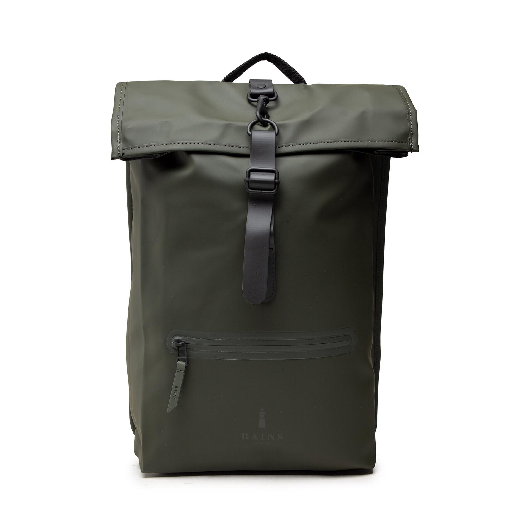 Rains Раница Rolltop Rucksack 1316 Зелен - Pepit.bg