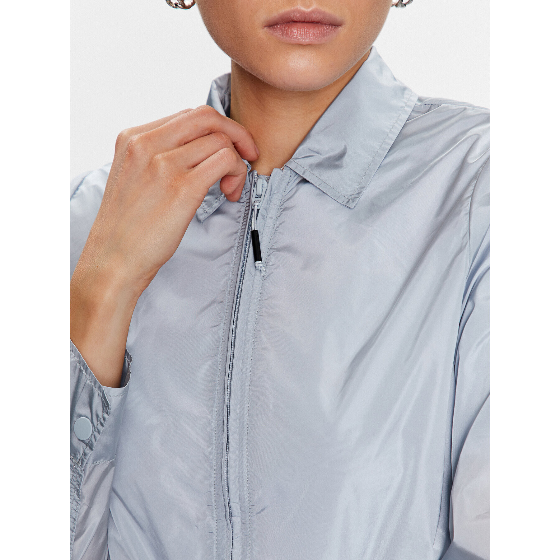 Rains Риза 18930 Син Cropped Fit - Pepit.bg