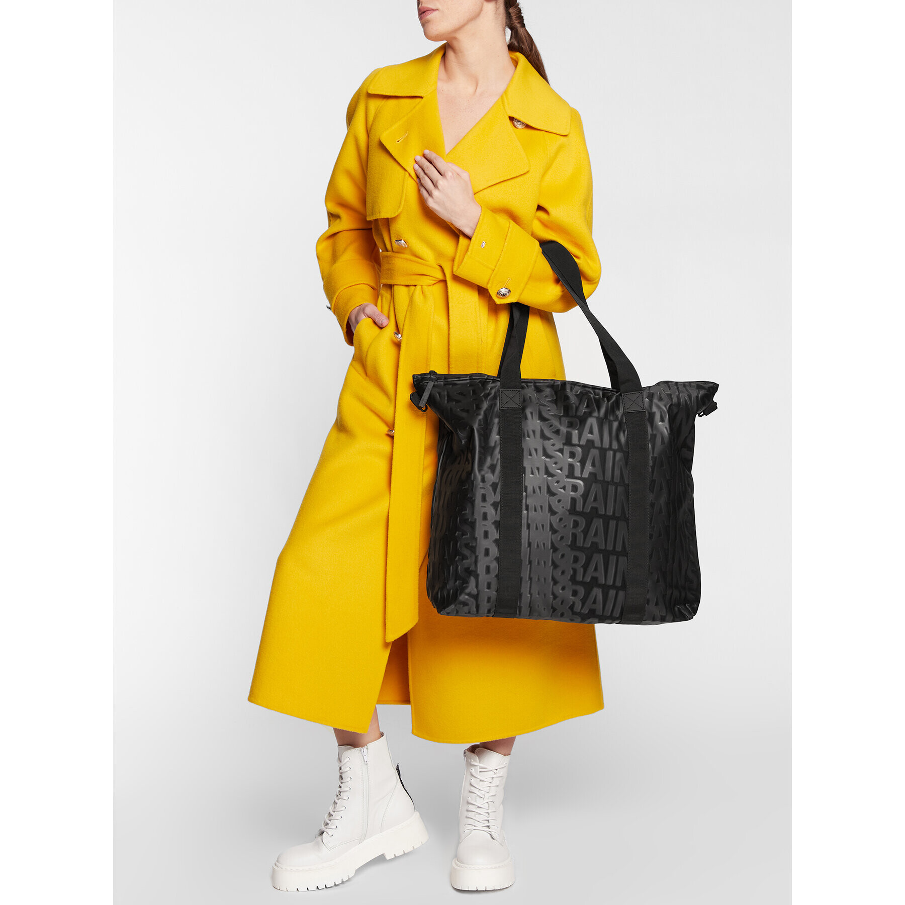 Rains Сак Tote 13890 Черен - Pepit.bg