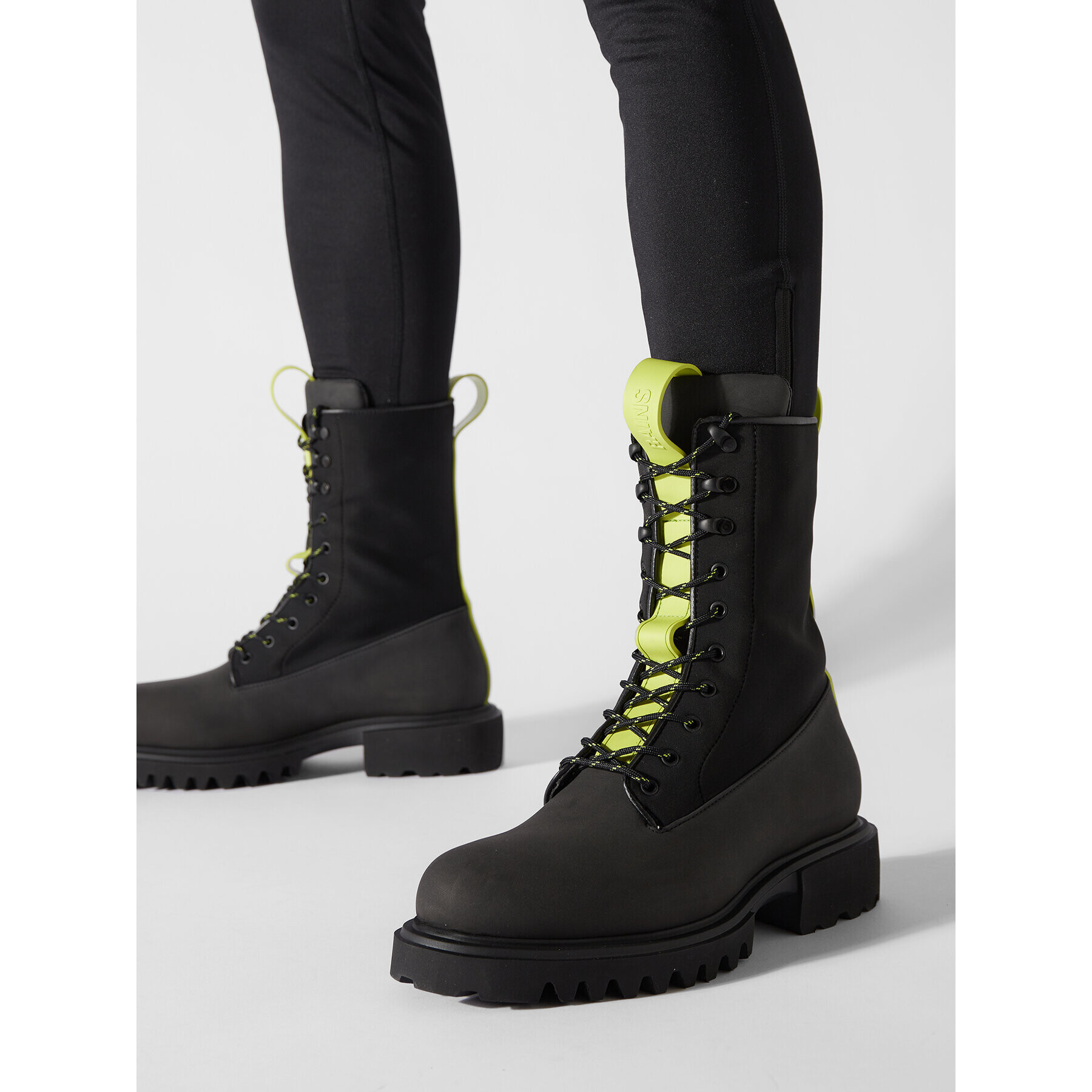 Rains Туристически oбувки Show Combat Boot 22610 Черен - Pepit.bg