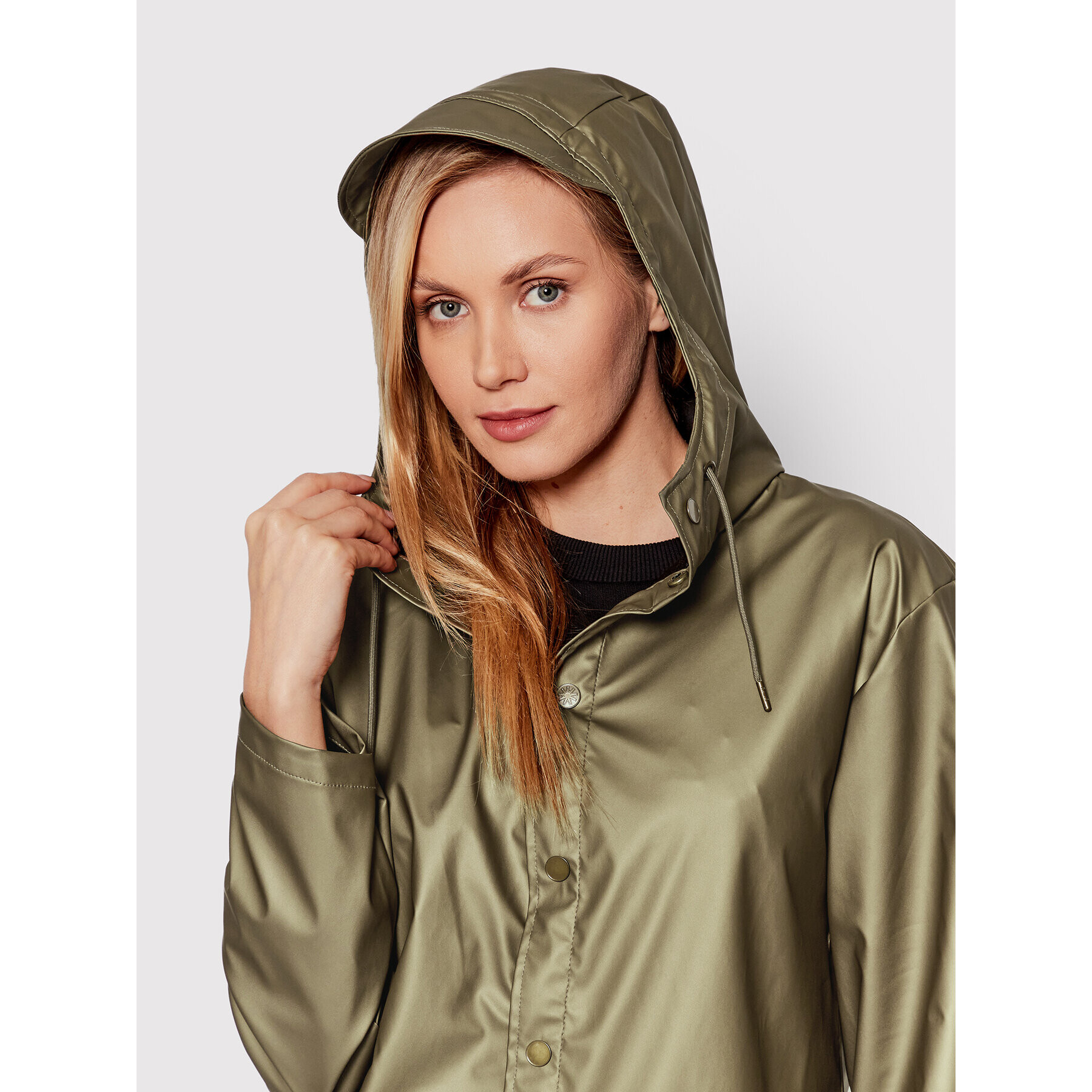 Rains Яке за дъжд 12020 Зелен Regular Fit - Pepit.bg